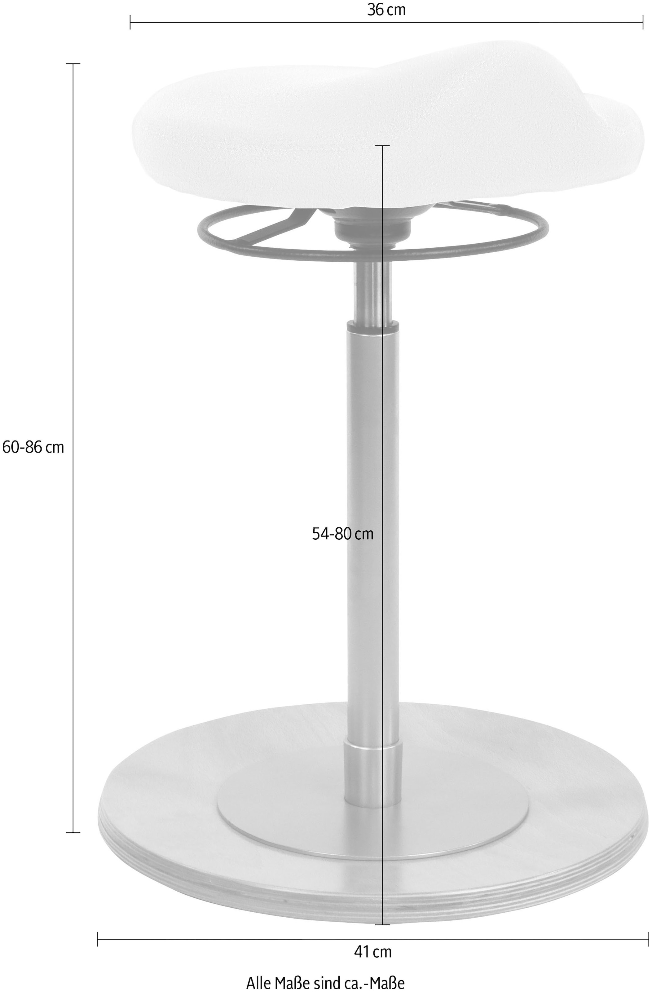 Mayer Sitzmöbel Sitzhocker »1101«, (1 St.), Pendelhocker mit ergonomisch geformtem Komfortsitz 1101