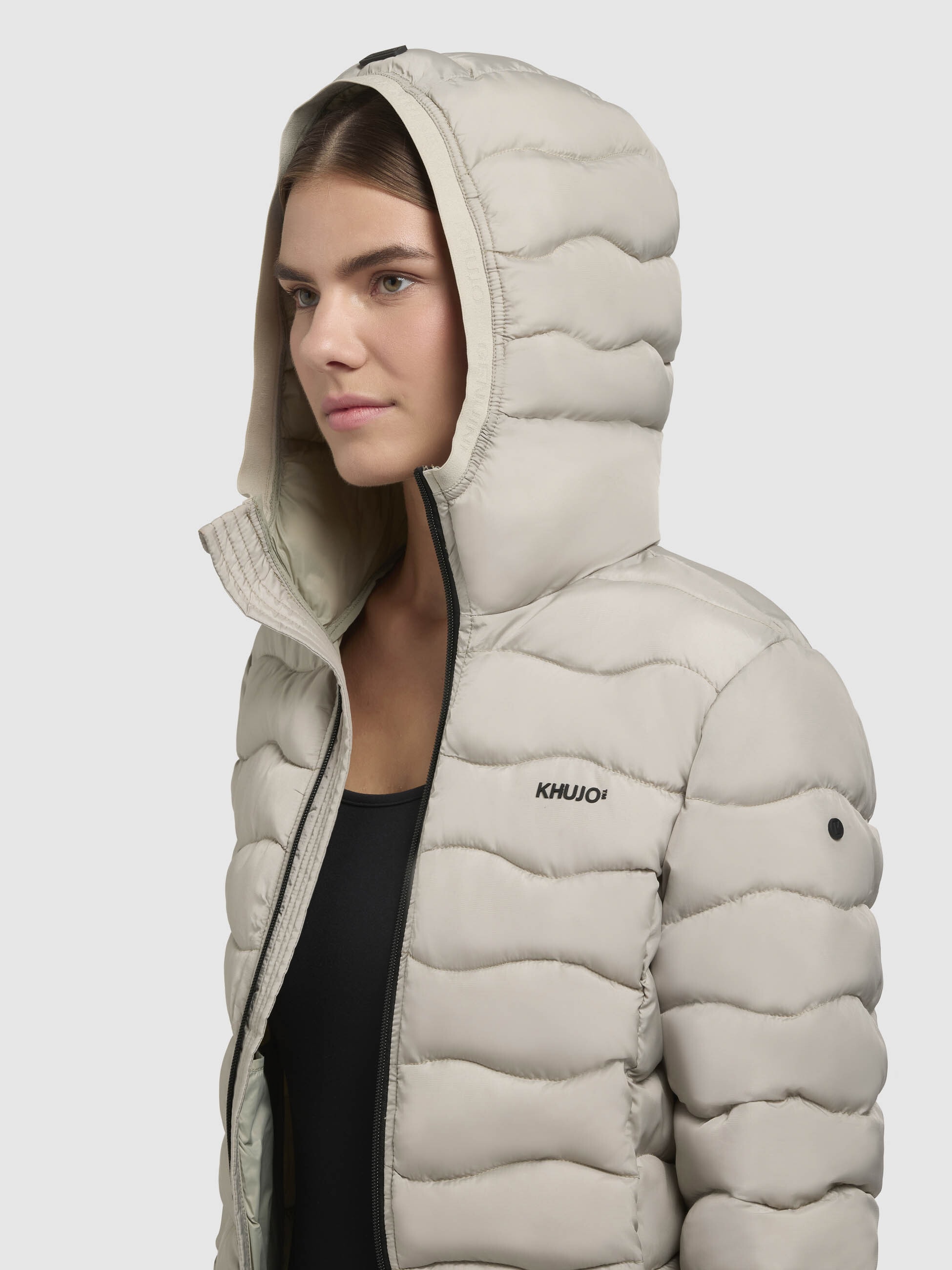 khujo Steppjacke »NARGO«, mit Kapuze