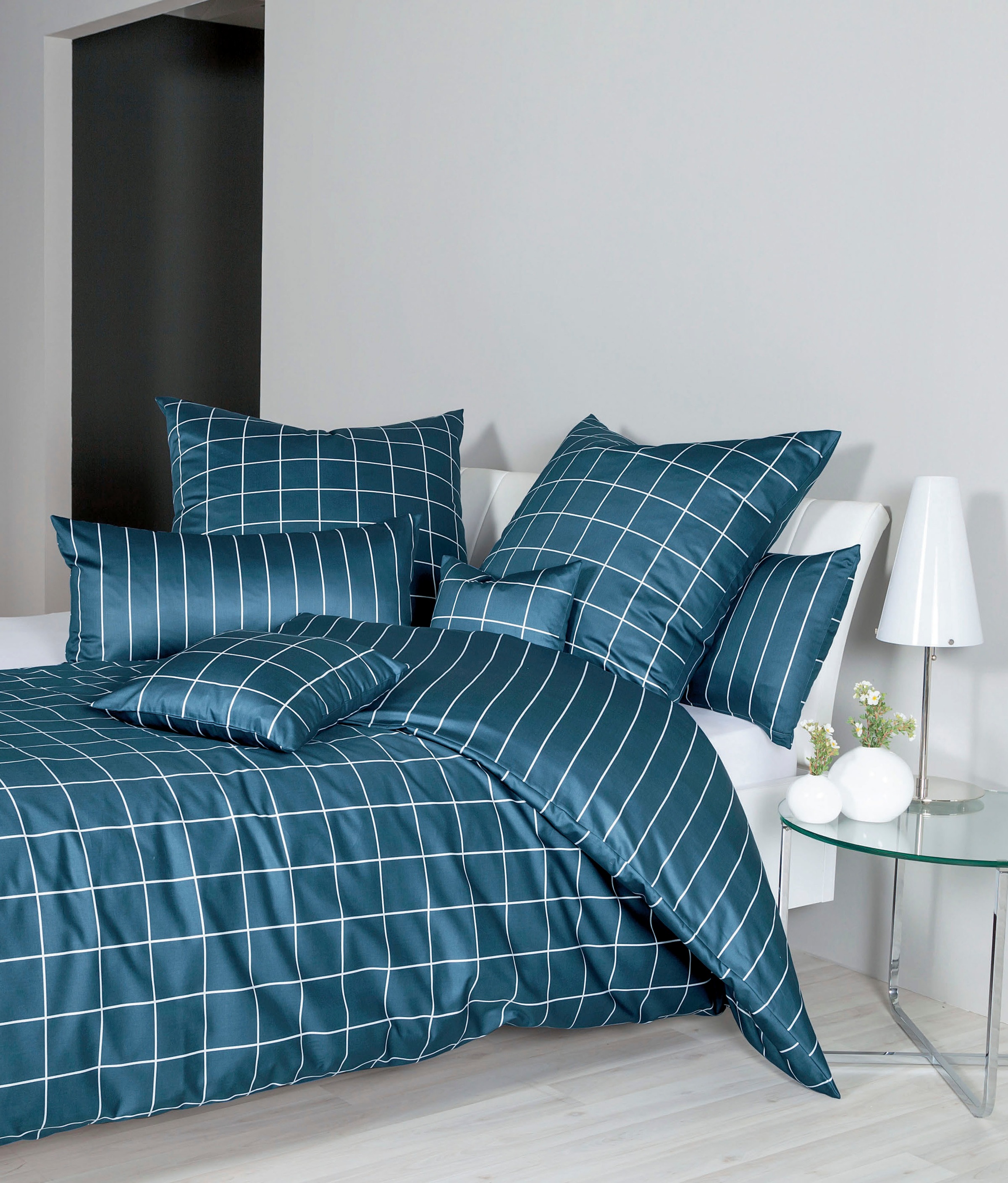 Thumbnail - Janine Kissenbezug "modernclassic 39025, Mako-Satin aus 100% Baumwolle" mit Reißverschluss, in Gr. 40x80 oder 80x80 cm, ...