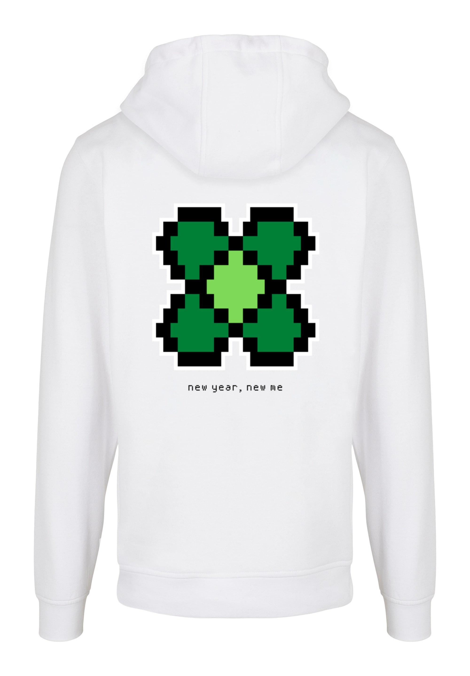 F4NT4STIC Kapuzenpullover "Silvester Happy New Year Pixel Kleeblatt", Print günstig online kaufen