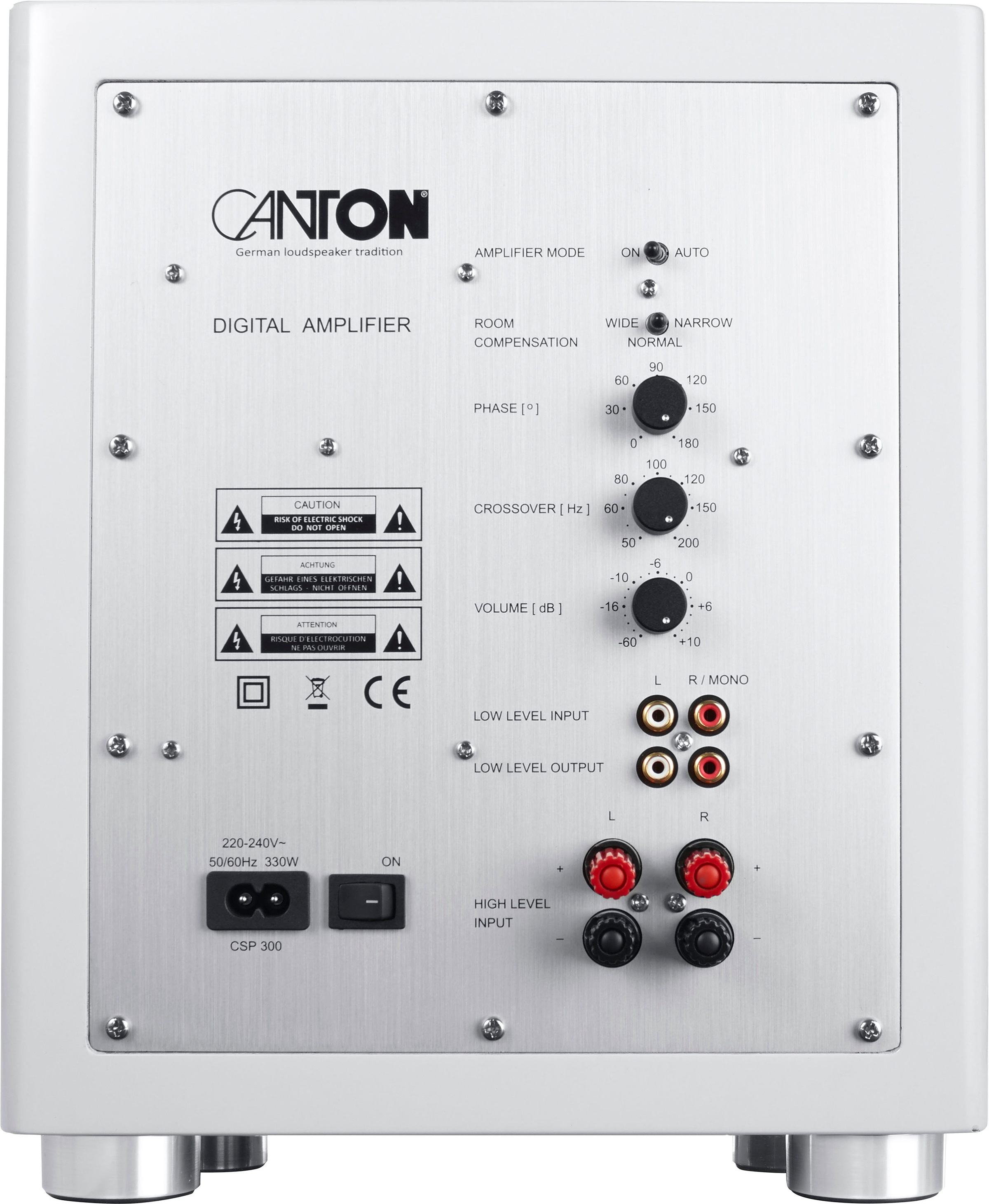 CANTON Subwoofer "SUB 601", weiß, B:27cm H:33,3cm T:29,5cm, Lautsprecher 3