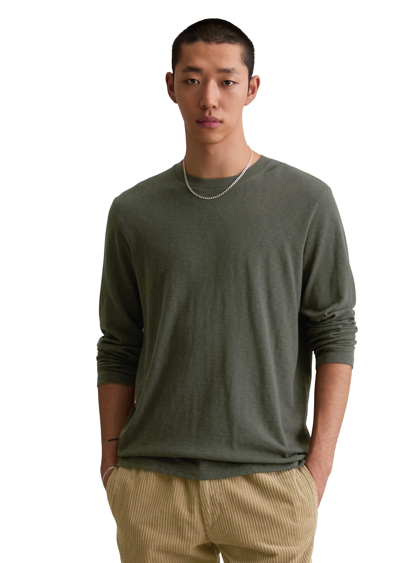 Marc OPolo DENIM Langarmshirt "in schwerer Slub-Jersey-Qualität" günstig online kaufen