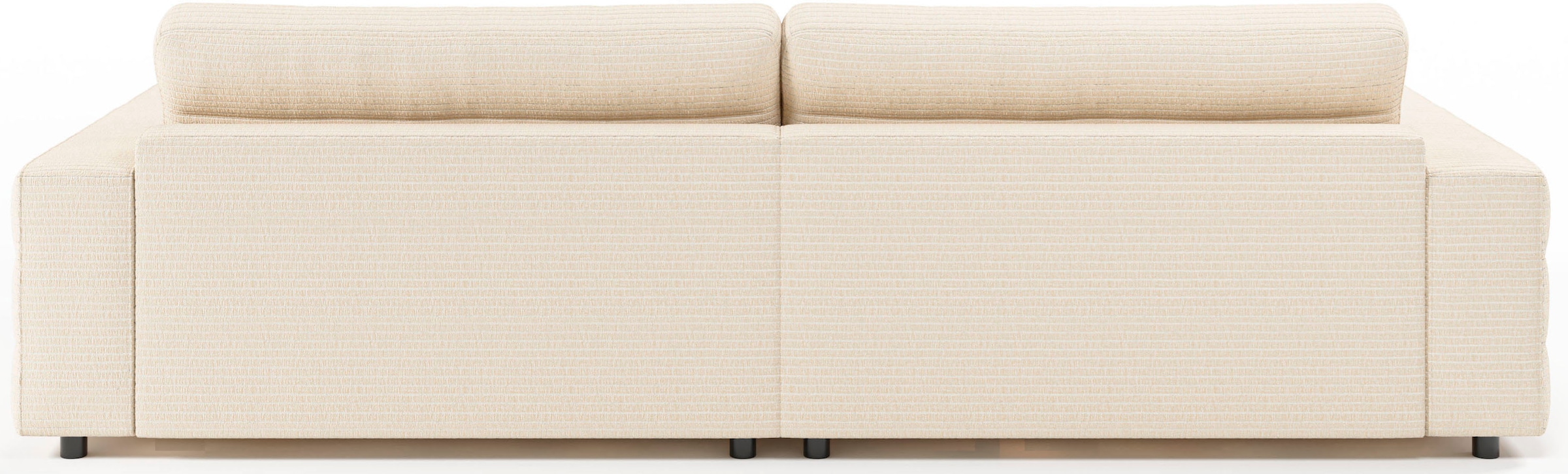 3C Candy Big-Sofa »Stripes Megasofa, tolle Verarbeitungsdetails, bequem und komfortabel«, Lose Rückenkissen, mit feiner Quersteppung