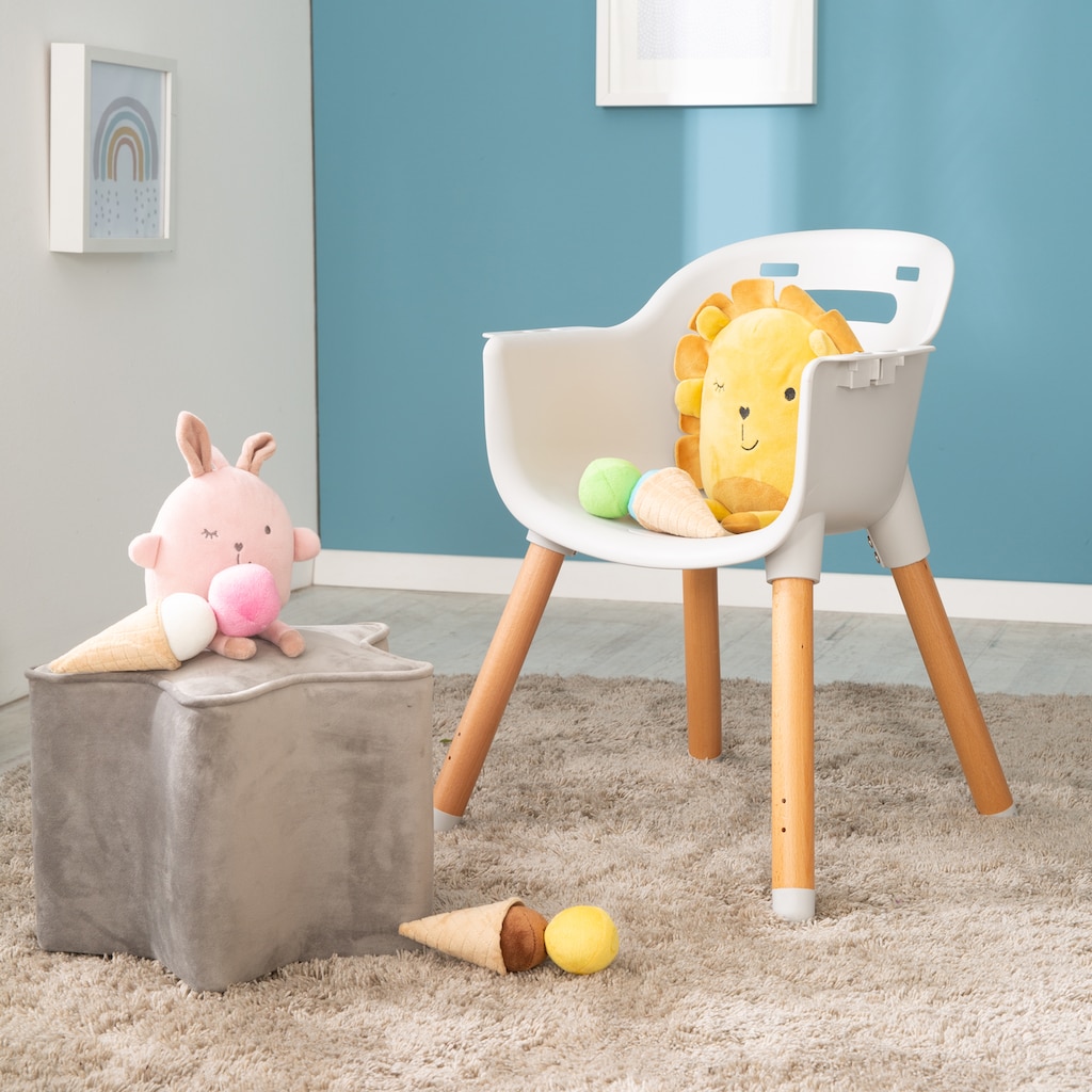 roba® Hochstuhl »Style Up Wood«, zum Kinderstuhl umbaubar