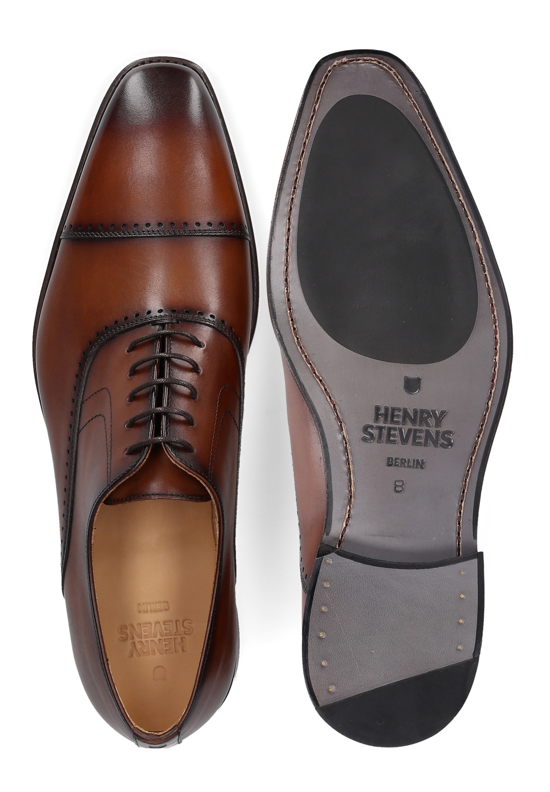 Henry Stevens Schnürschuh "Liam CO", Herren Halbschuh Businessschuh Leder h günstig online kaufen