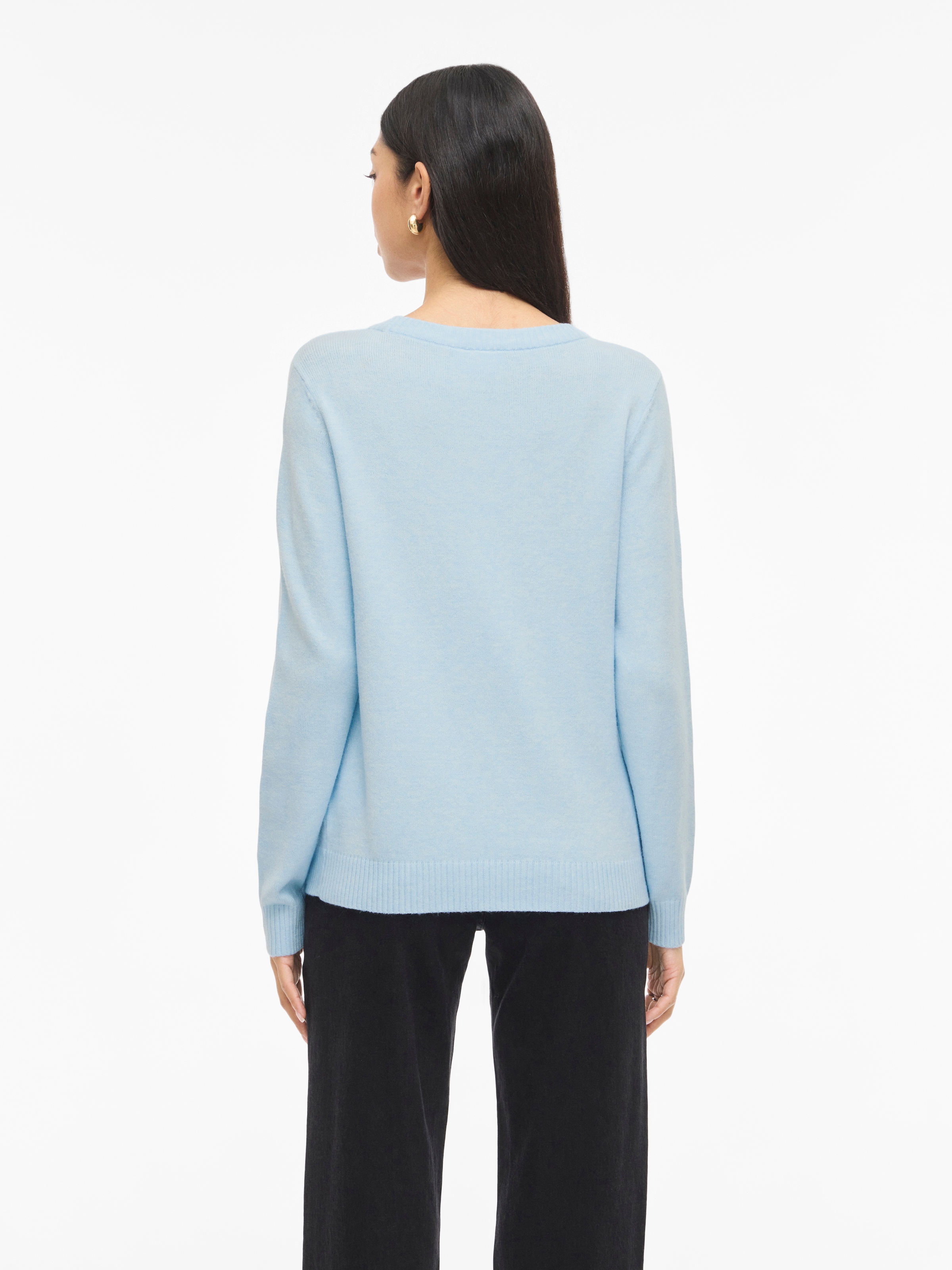 Vila Rundhalspullover »VIRIL O-NECK L/S  KNIT TOP - NOOS« Viskosemischung, regular fit