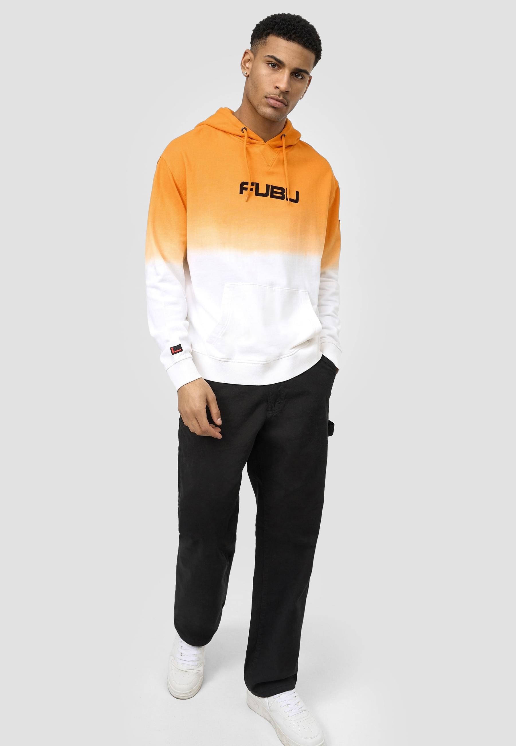 Fubu Kapuzensweatshirt »Fubu Herren FM213-003-1 Corporate Hooded Sweatshirt Gradient« 1 Stk. tlg.