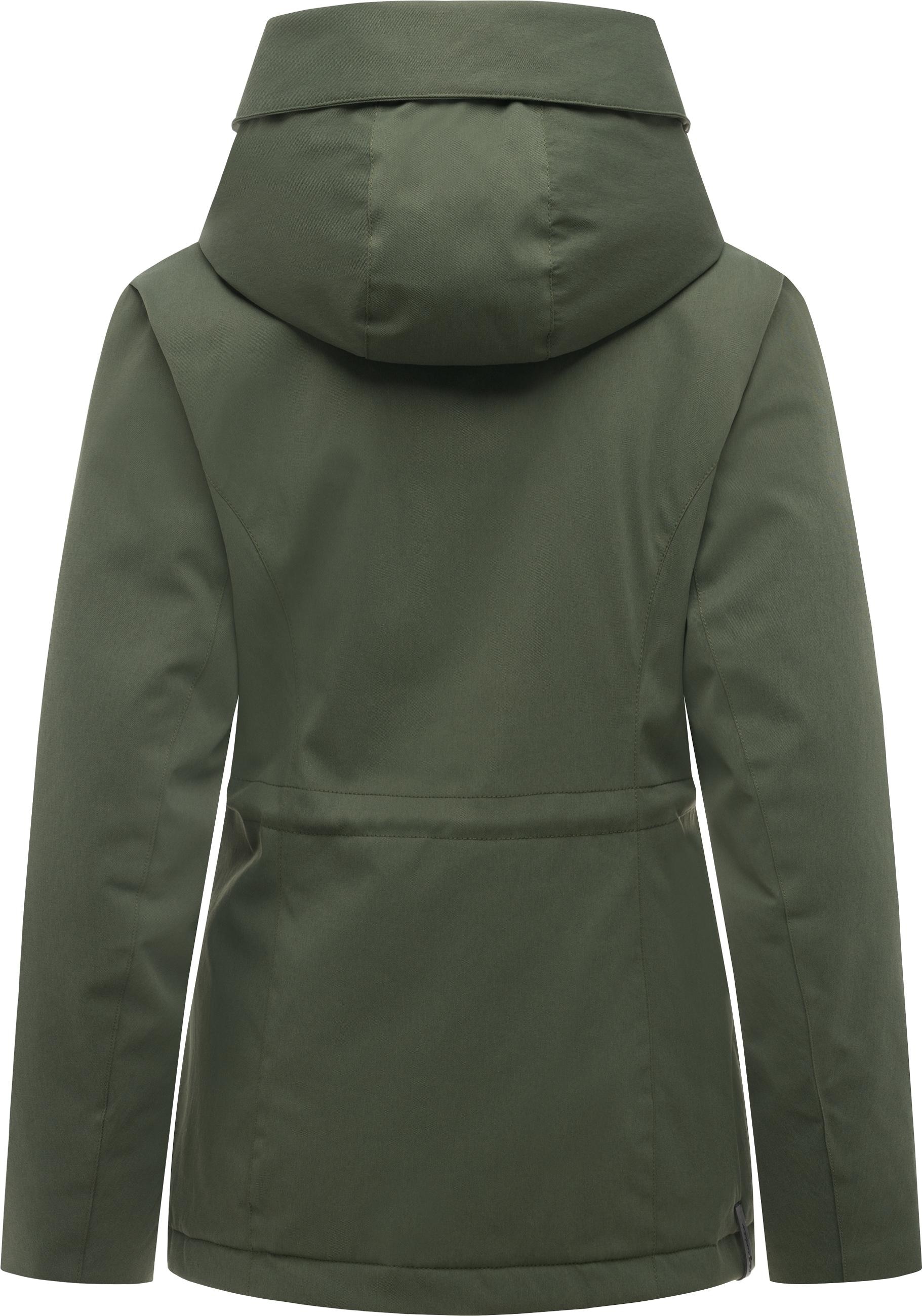 Ragwear Outdoorjacke »Padmini B Y« mit Kapuze Wasserdichte Übergangsjacke mit Taillenzugkordel