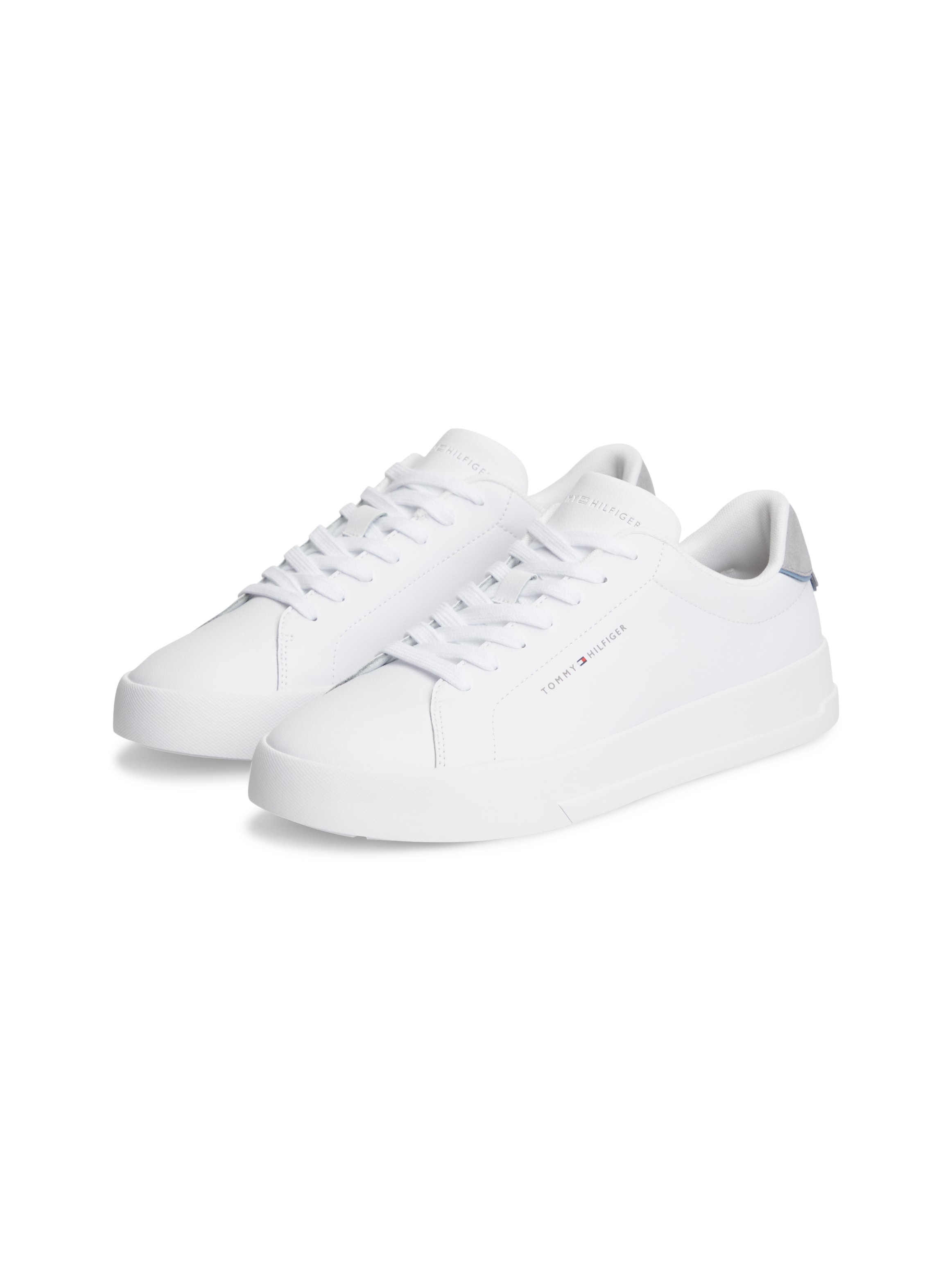 Tommy Hilfiger Sneaker "TH COURT LTH DETAIL ESS" Freizeitschuh, Halbschuh, Schnürer mit Logoschriftzügen