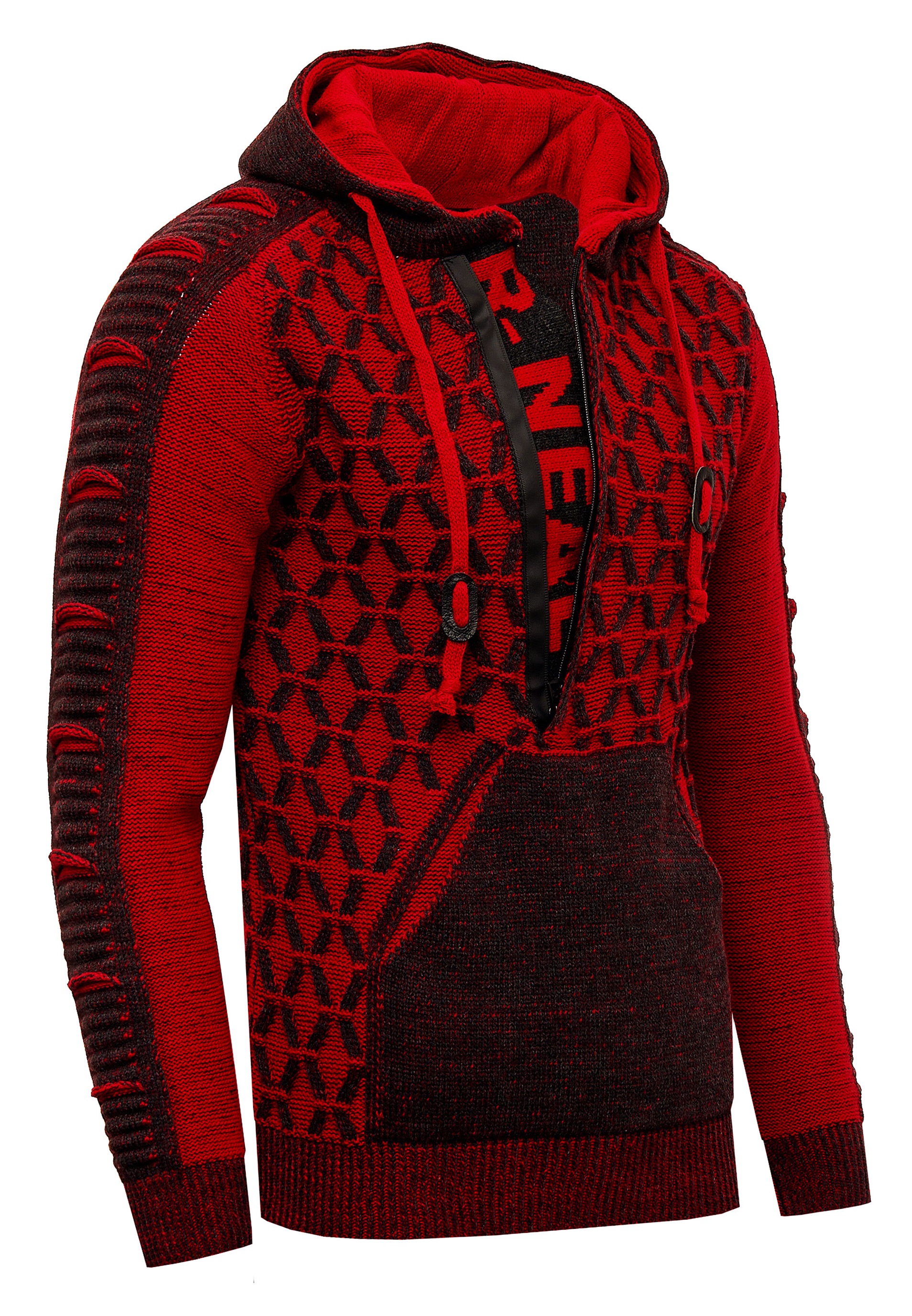 Rusty Neal Kapuzensweatshirt, in ausgefallenem Design