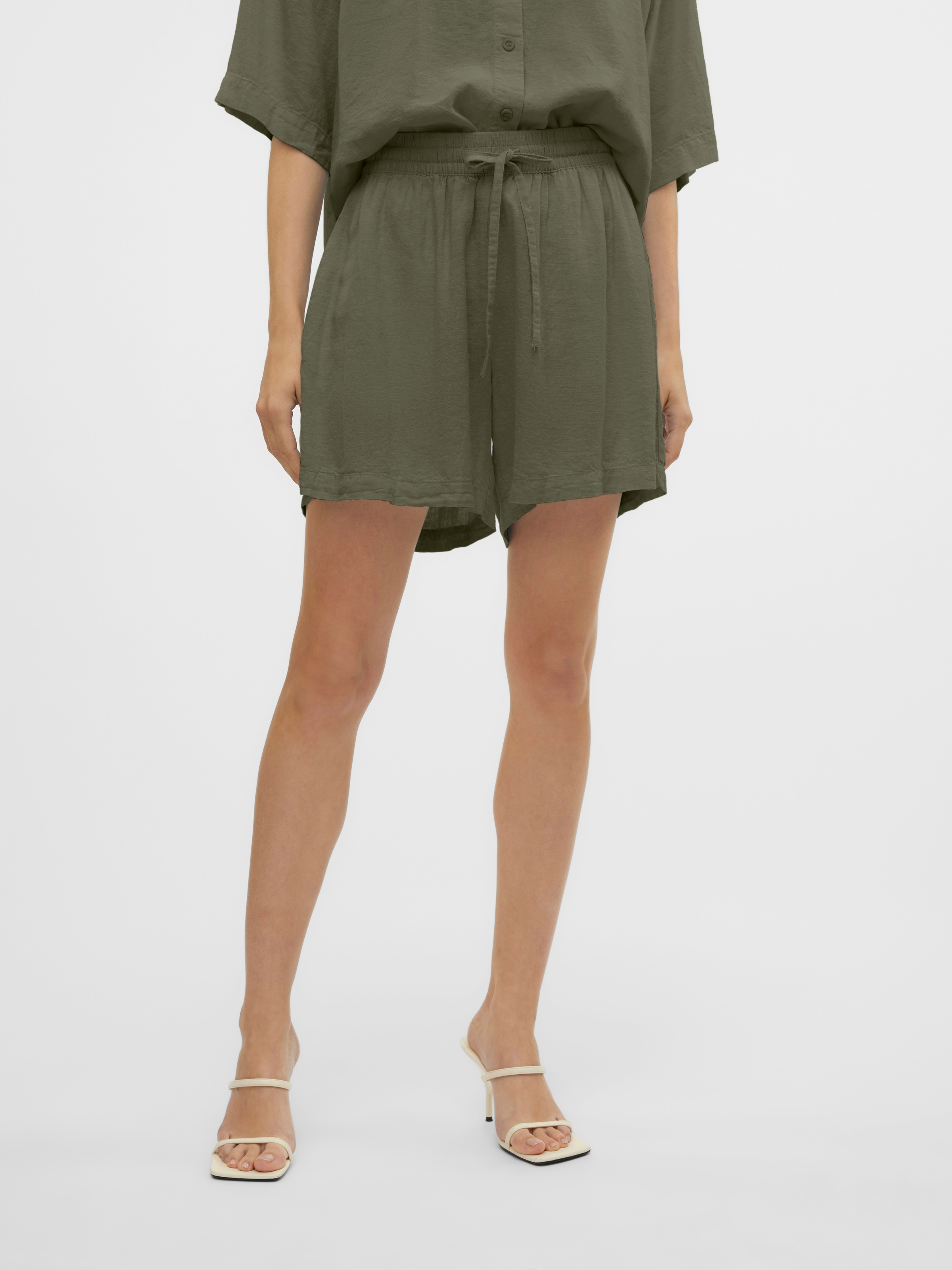Vero Moda Shorts "VMLINN LINEN SHORTS WVN NOOS", mit Leinen günstig online kaufen