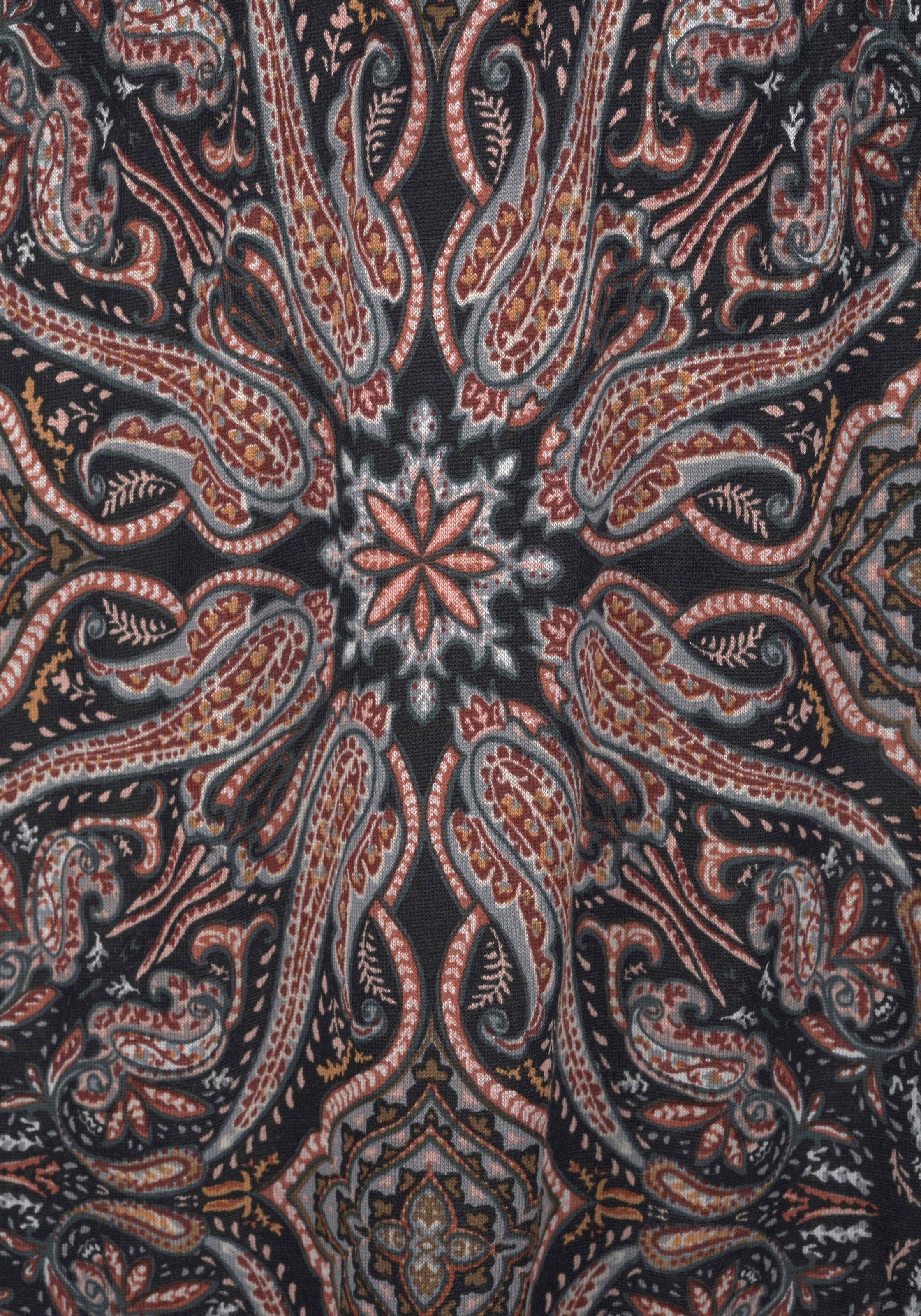 LASCANA Maxikleid, mit modischem Ausschnitt im Alloverdruck, Sommerkleid, Strandkleid