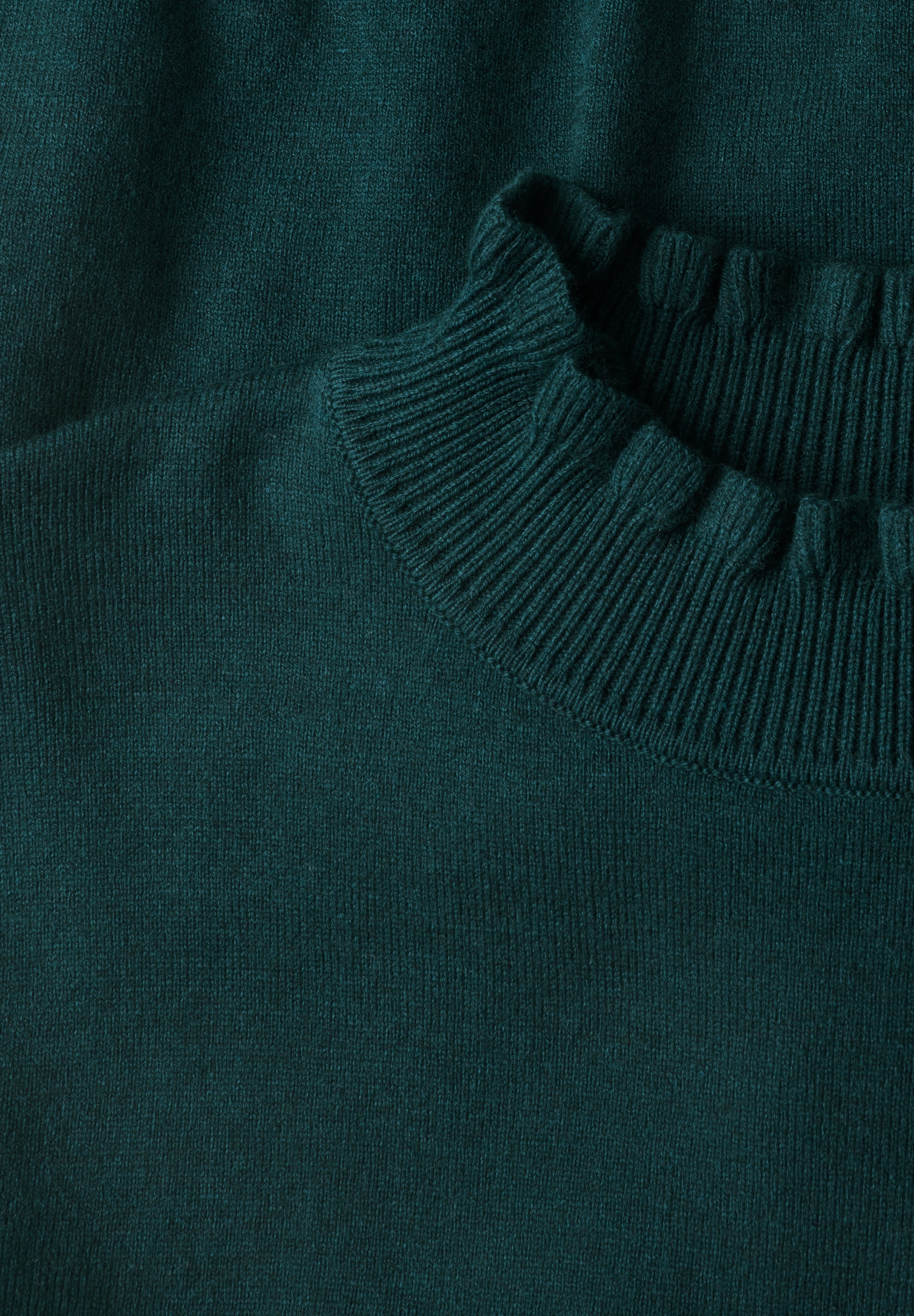 STREET ONE STUDIO Kurzarmpullover im soften Baumwoll-Mix