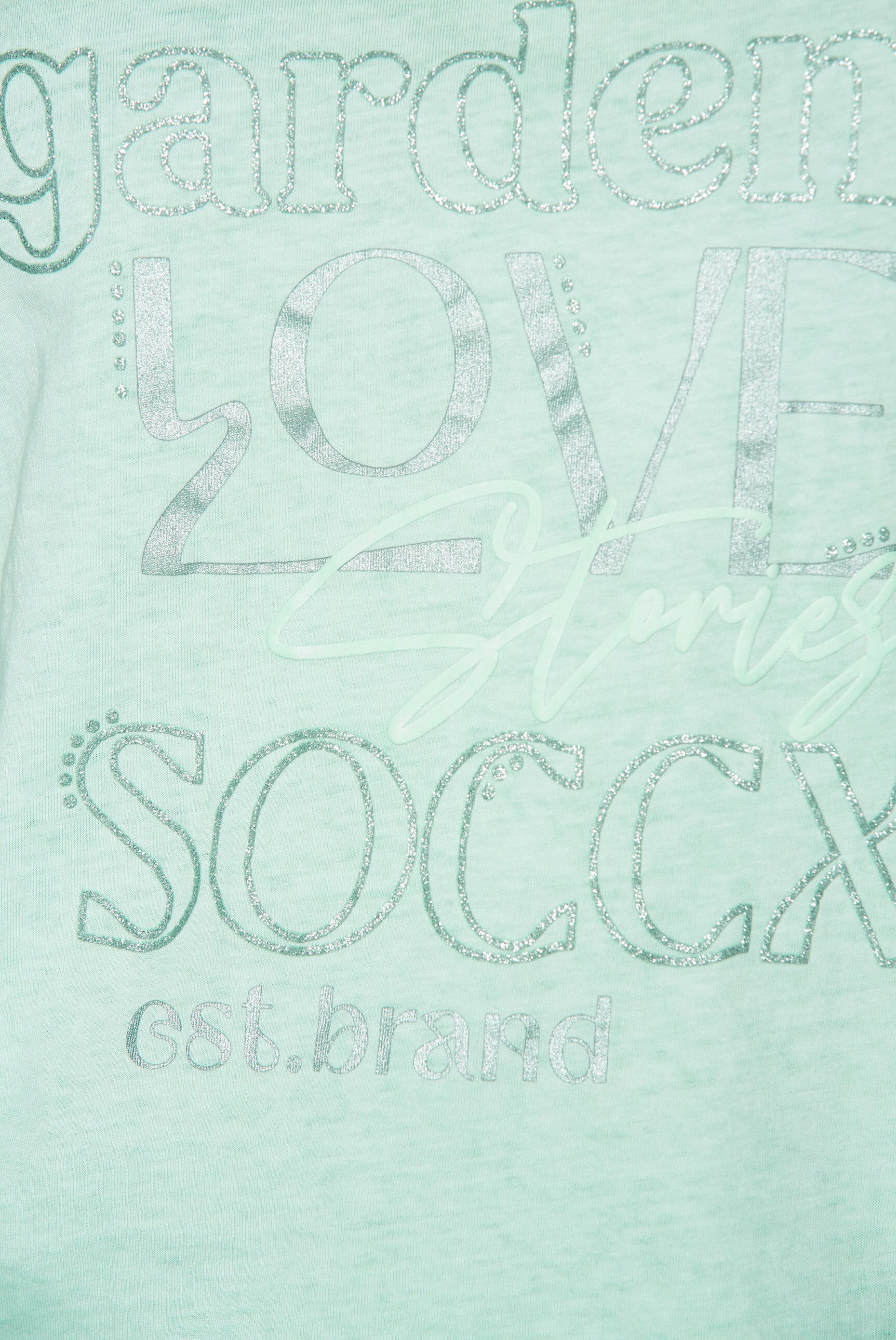 SOCCX Rundhalsshirt, mit Turn-Up-Ärmel