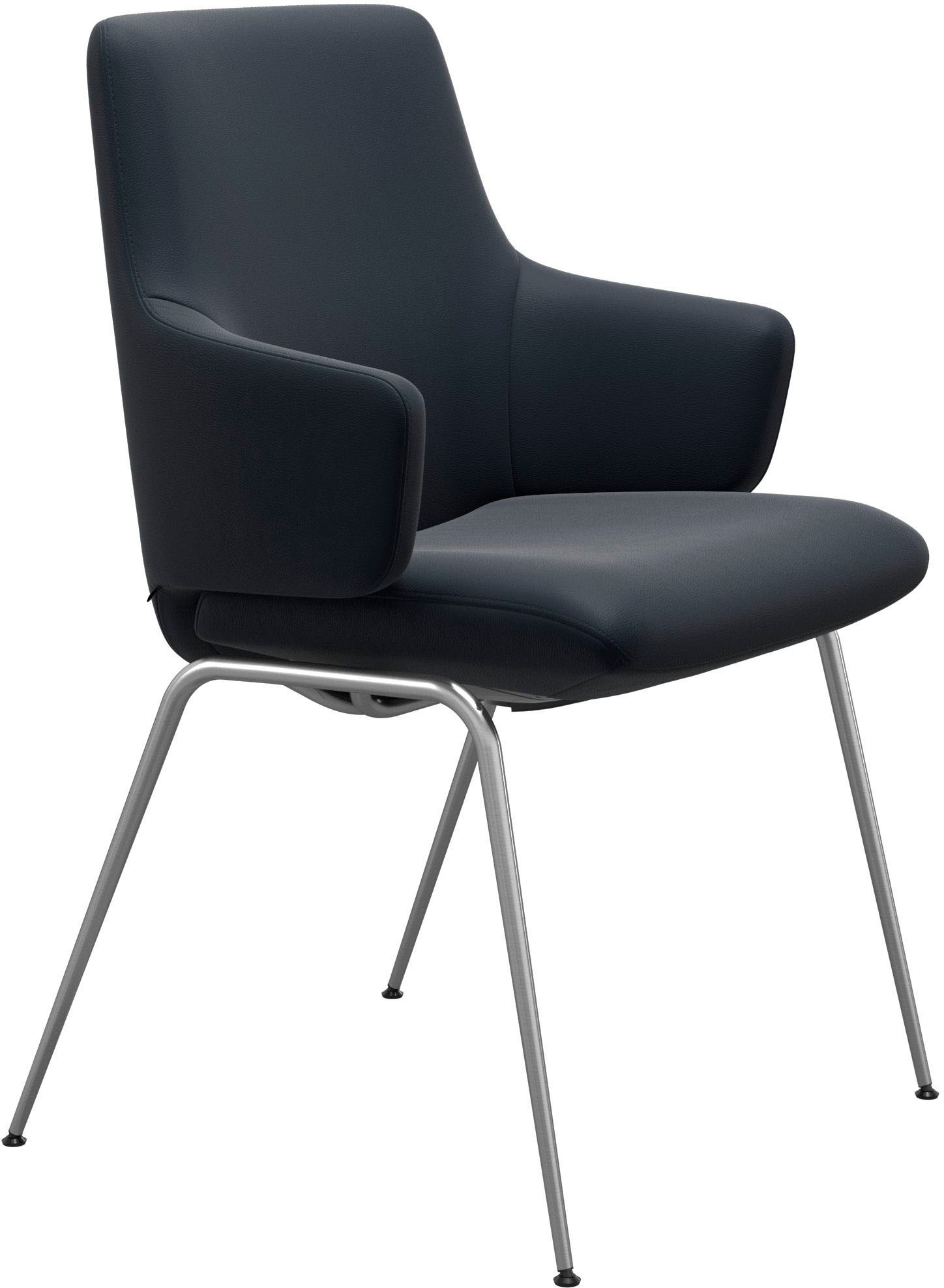 Stressless® Polsterstuhl »Laurel«, Leder PALOMA, Low Back mit Armlehne, Größe L, mit Beinen aus Stahl in Chrom matt