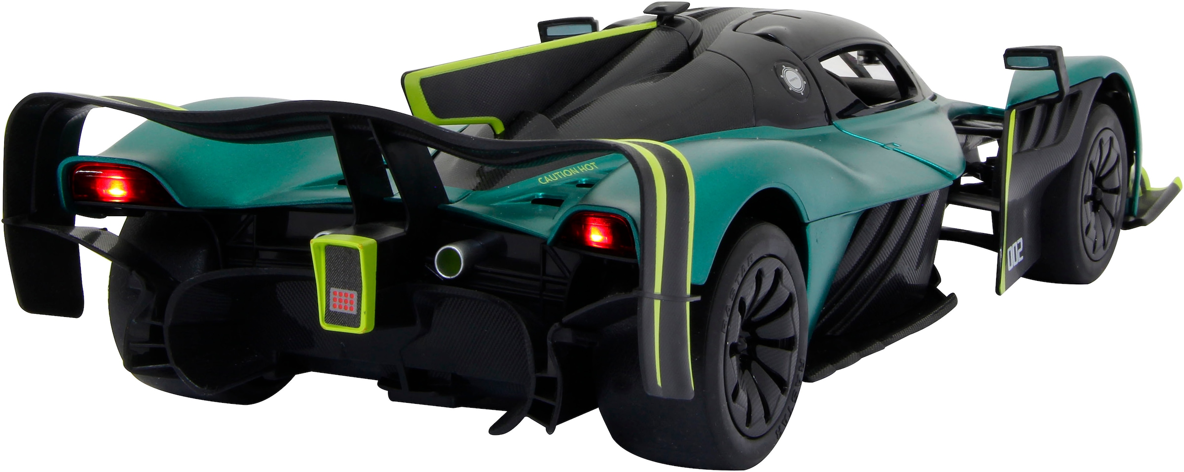 Jamara RC-Auto »Aston Martin Valkyrie AMR Pro, dunkelgrün, 2,4GHz, Tür manuell«, mit LED Beleuchtung