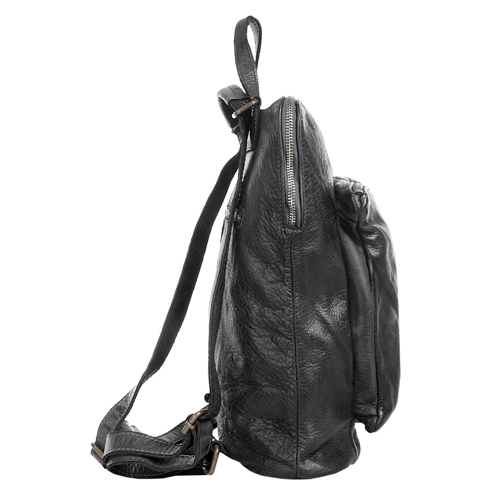 Samantha Look Cityrucksack, echt Leder, Made in Italy