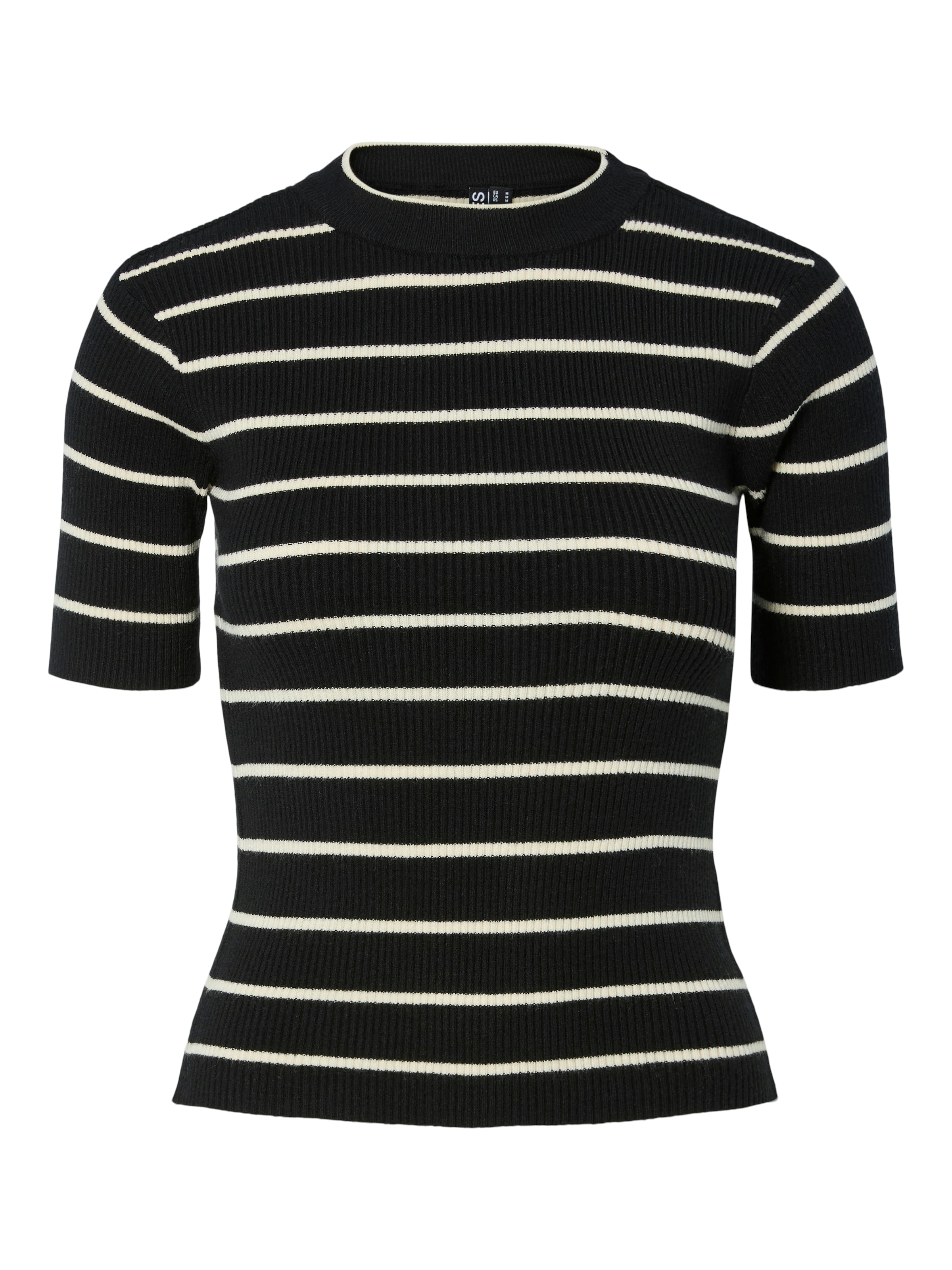 pieces Kurzarmpullover »PCMIRA SS O-NECK KNIT NOOS BC« Viskosemischung, Kurzarm