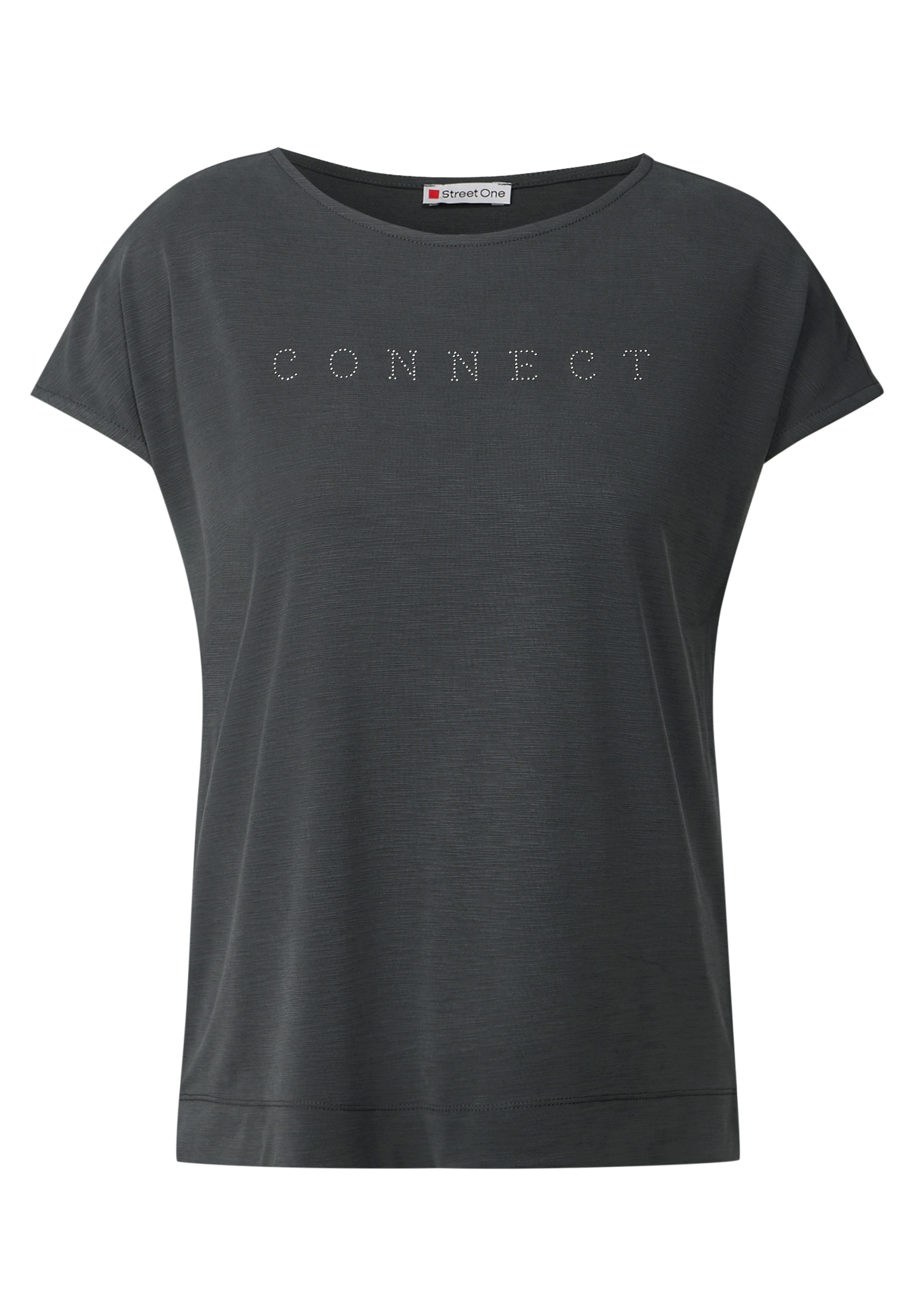 STREET ONE T-Shirt, mit Seitlichen Einschlitzen am Saum