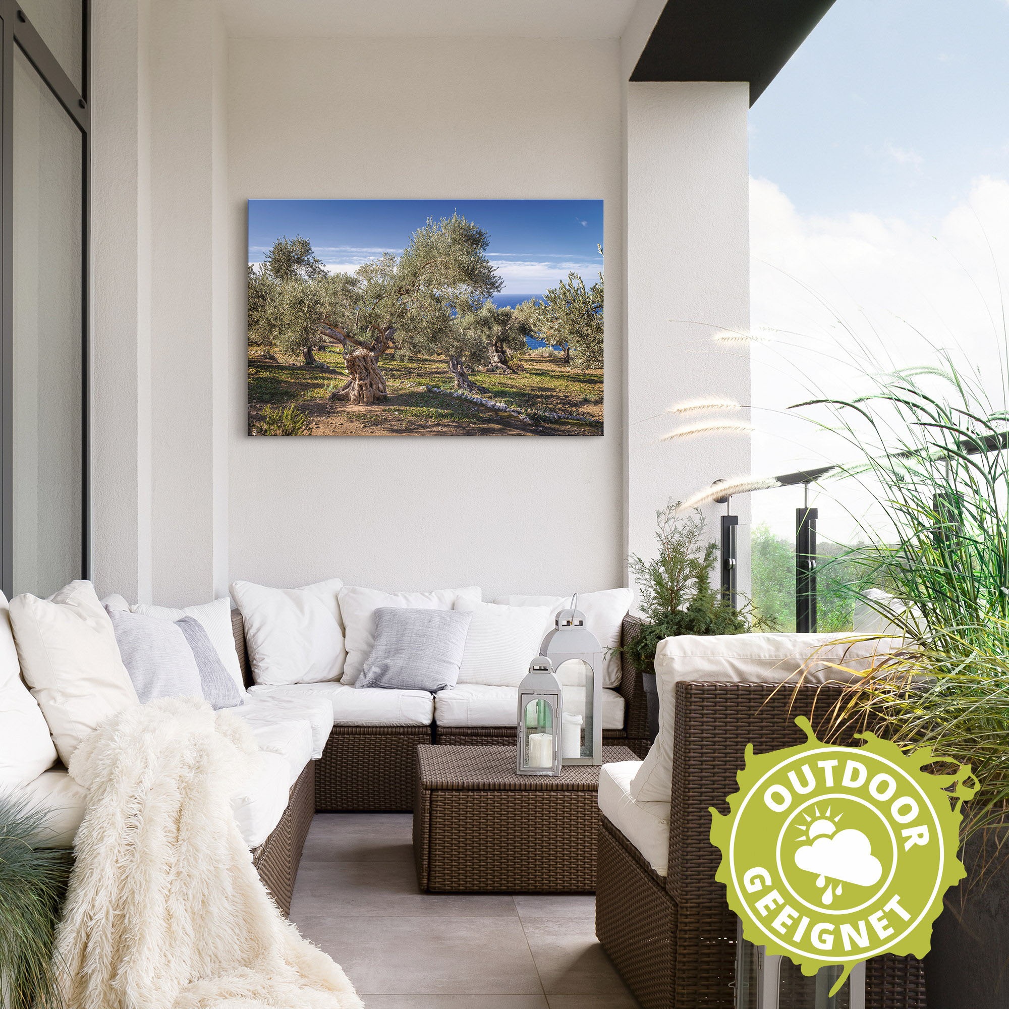 Artland Wandbild »Olivenhain in der Serra de Tramuntana«, Küstenbilder, (1 St.), als Alubild, Outdoorbild, Leinwandbild, Poster in verschied. Größen