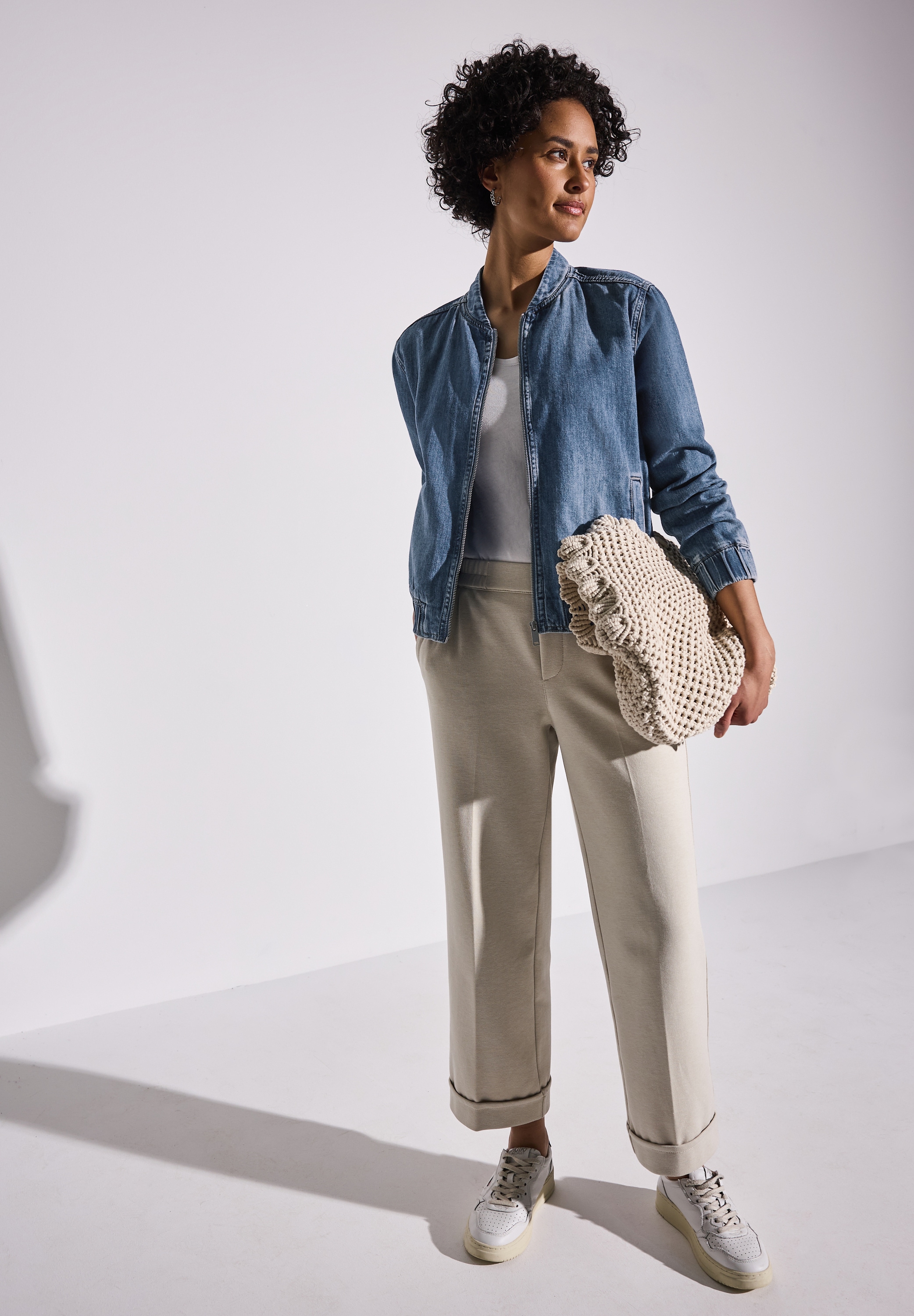 STREET ONE Blouson, ohne Kapuze, Denim, mit Reißverschluss