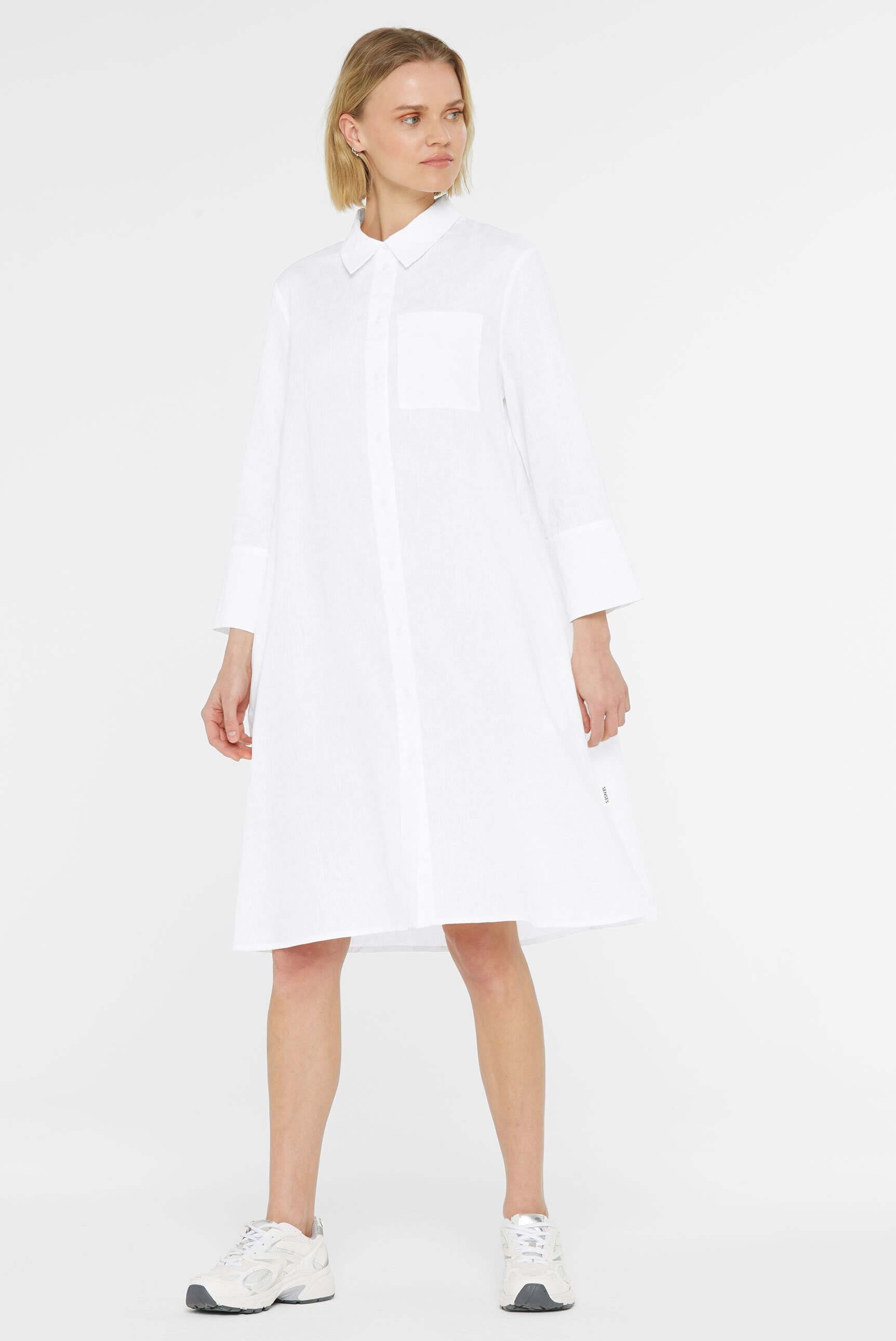 SENSES.THE LABEL Sommerkleid Brusttasche mit Brusttasche