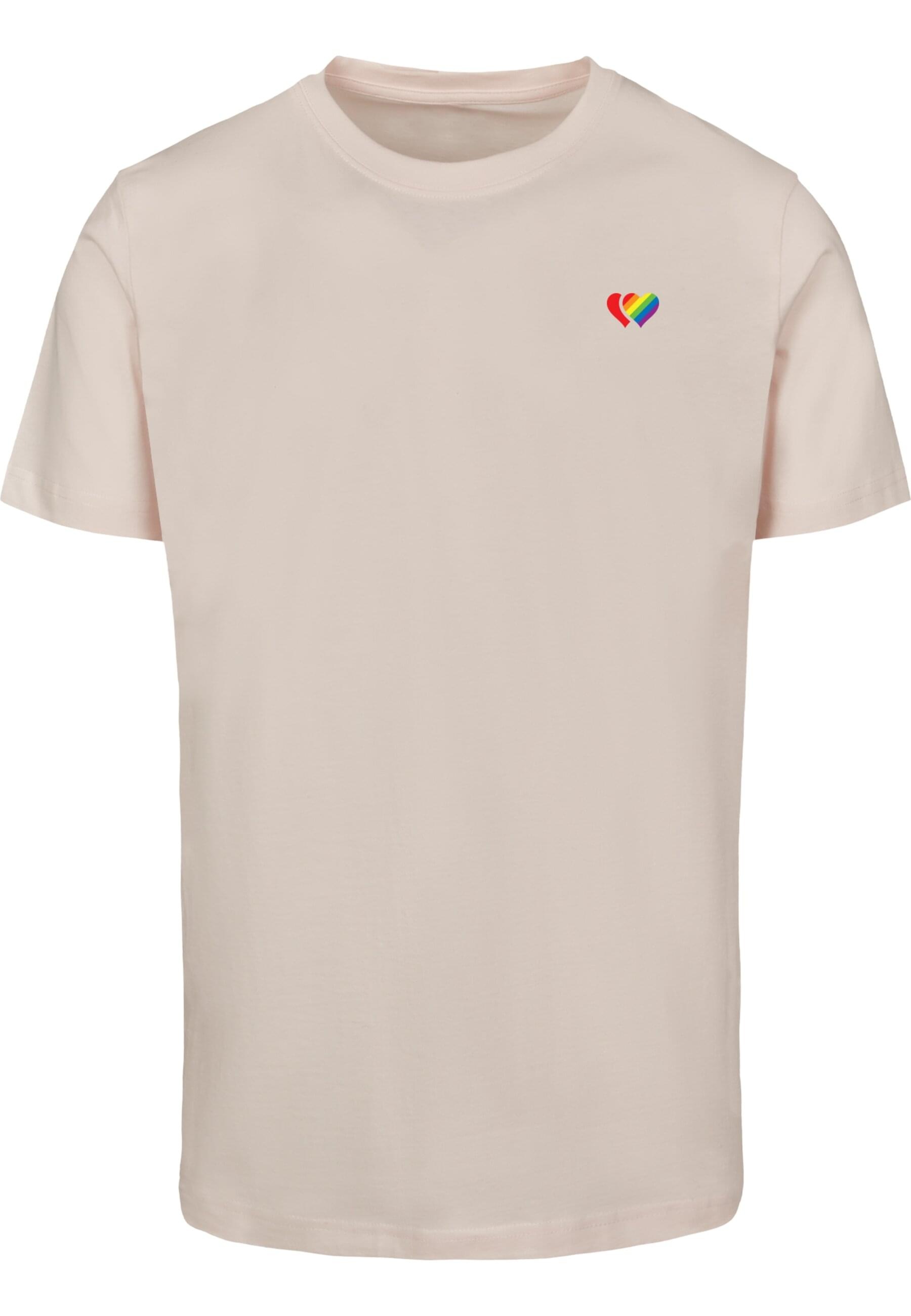 MisterTee T-Shirt "MisterTee Double Hearts Pride Tee" 1 Stk. tlg. günstig online kaufen