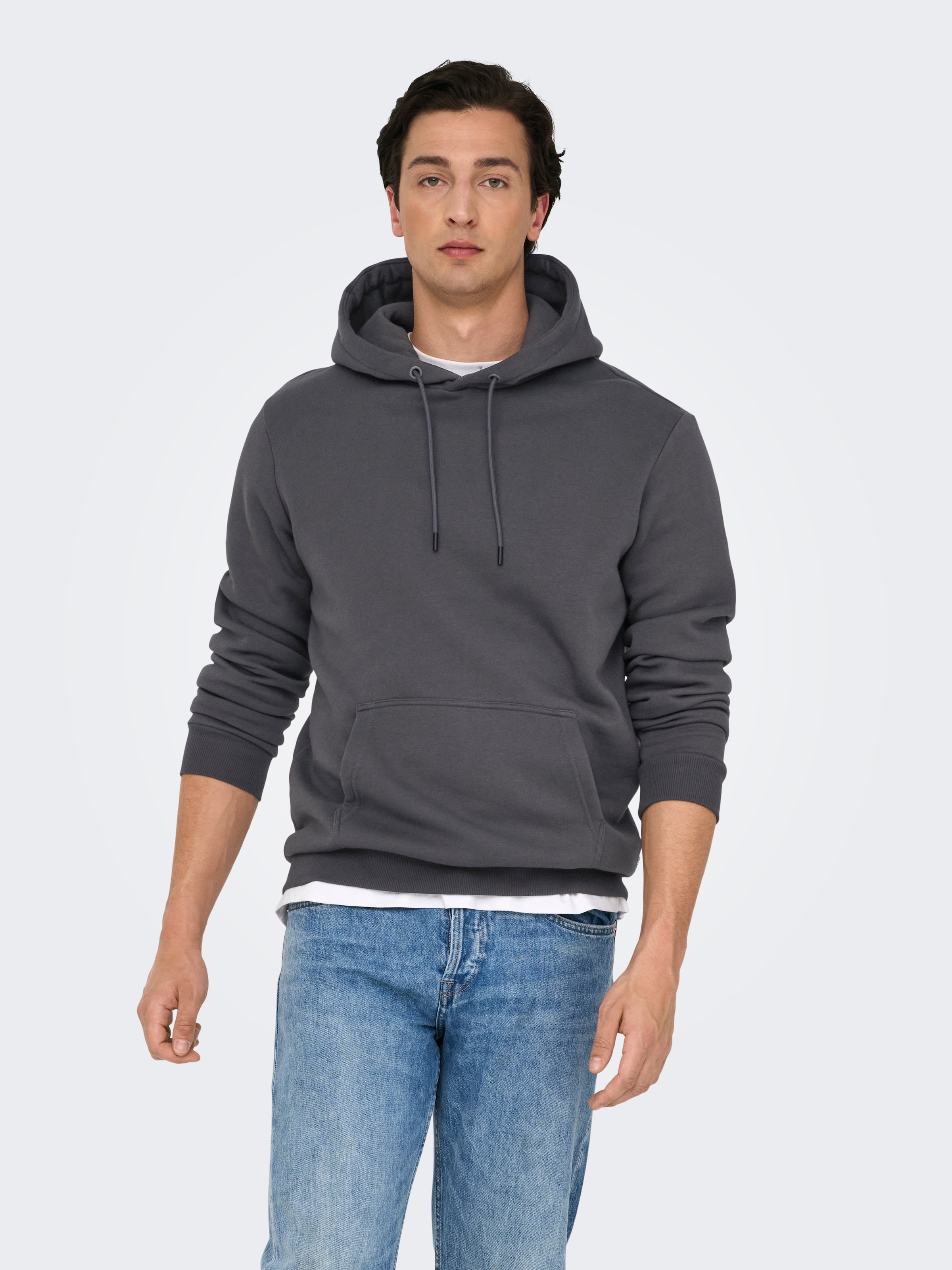 ONLY & SONS "ONSCERES HOODIE SWEAT NOOS", Baumwollmischung, regular fit günstig online kaufen