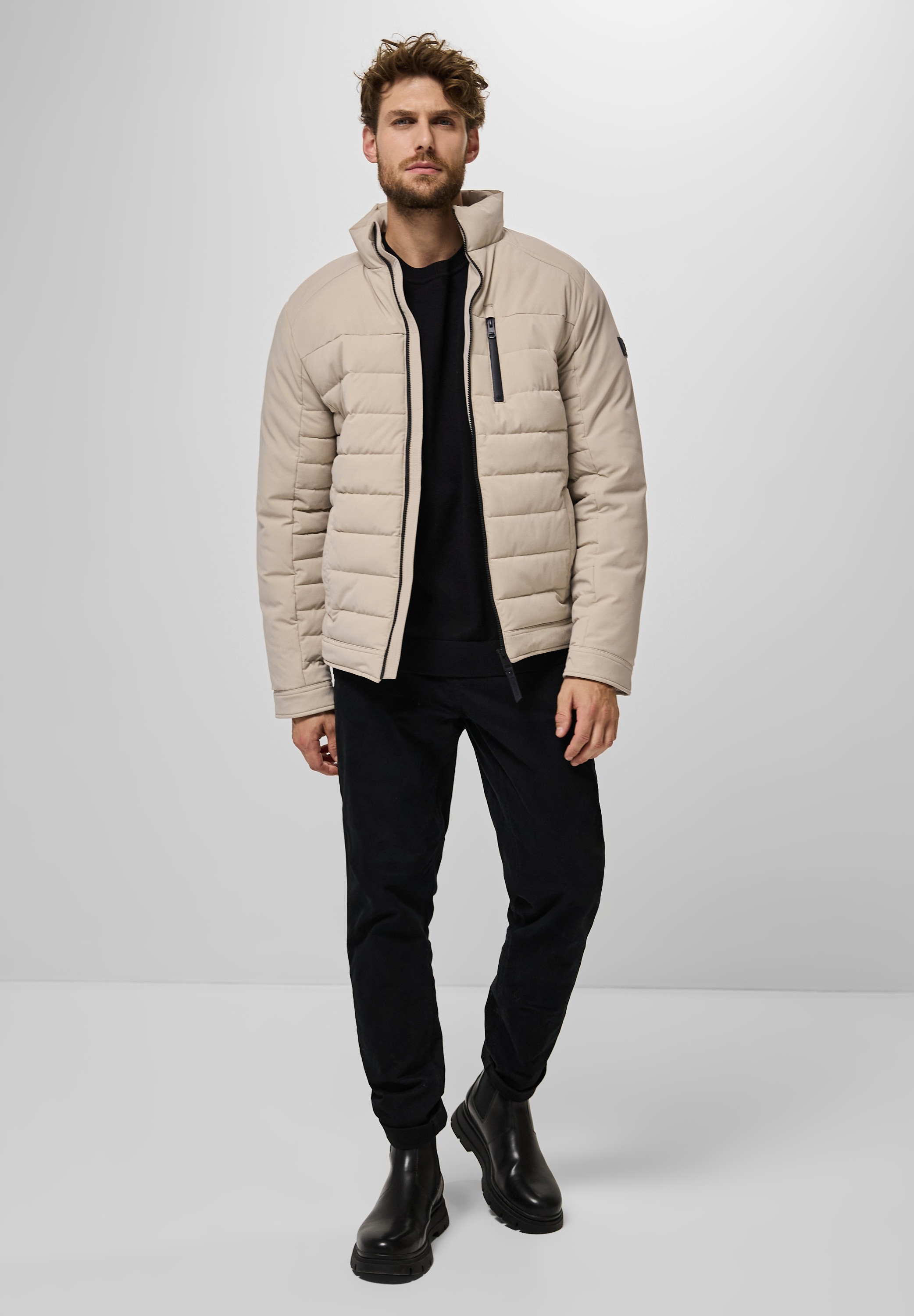 Thumbnail - STREET ONE MEN Steppjacke, ohne Kapuze, mit Stehkragen