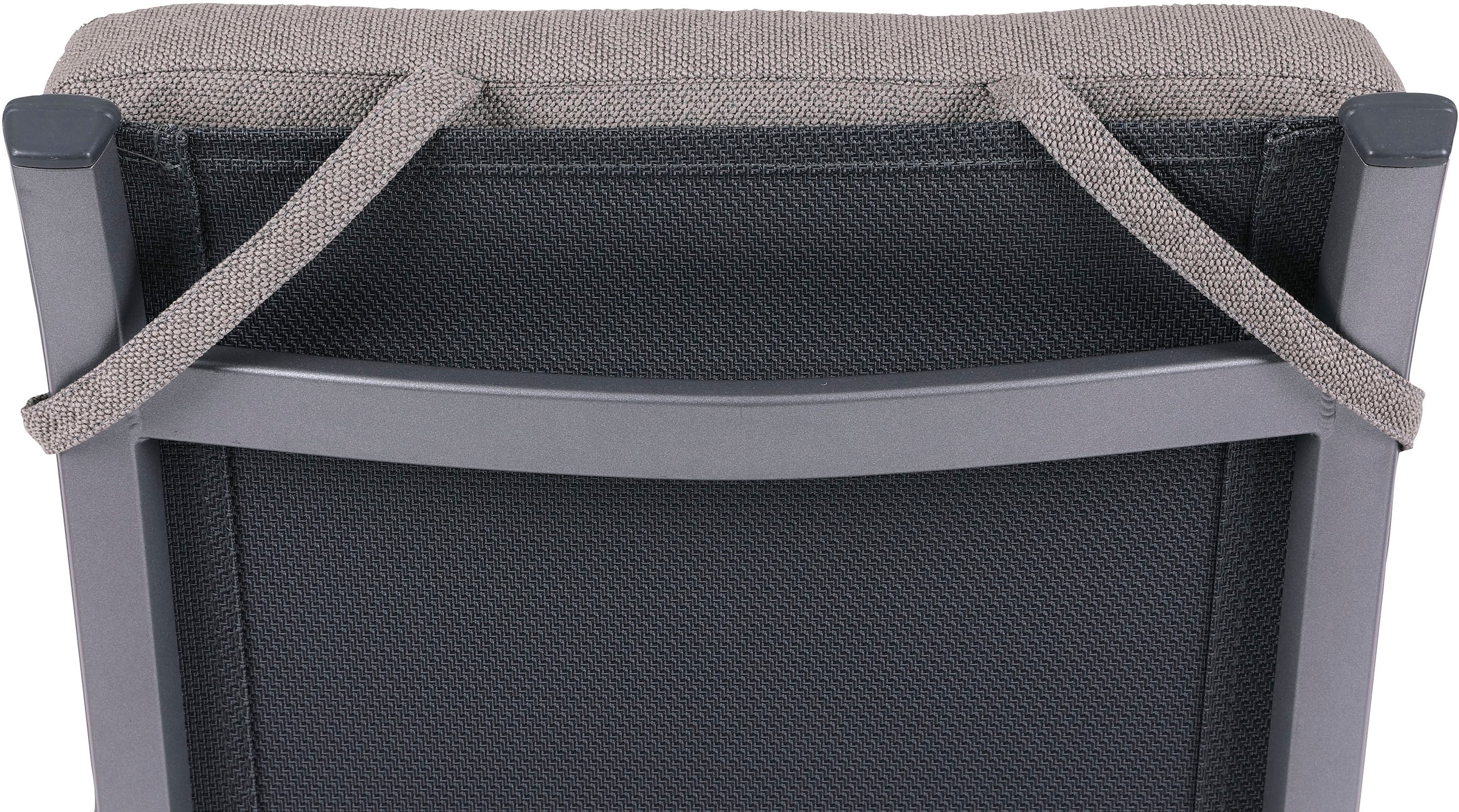 GO-DE Hochlehnerauflage Uni Bouclé taupe - Maße BxLxH ca.: 50 cm x 120 cm x 7 cm