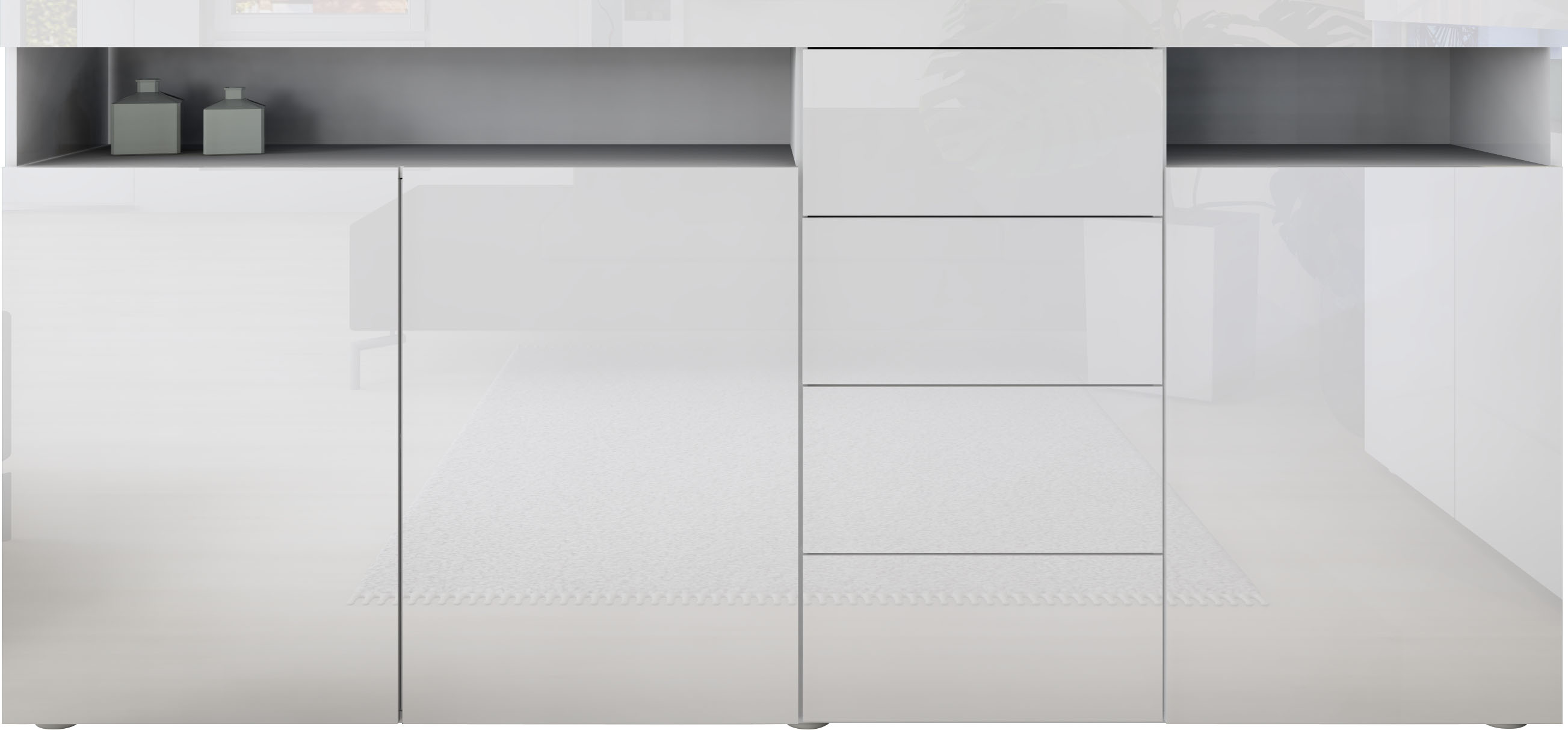 Thumbnail - borchardt Möbel Highboard "Kapstadt" Breite 200 cm