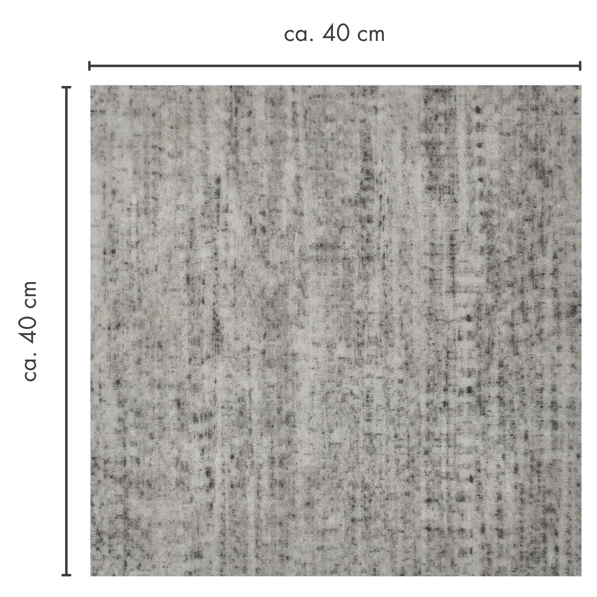 Andiamo Teppichfliese »Paris Nadelfilz«, quadratisch, 4 mm Höhe, 40x40 cm, selbstklebend, robust & strapazierfähig, 25 Stück (4 qm)