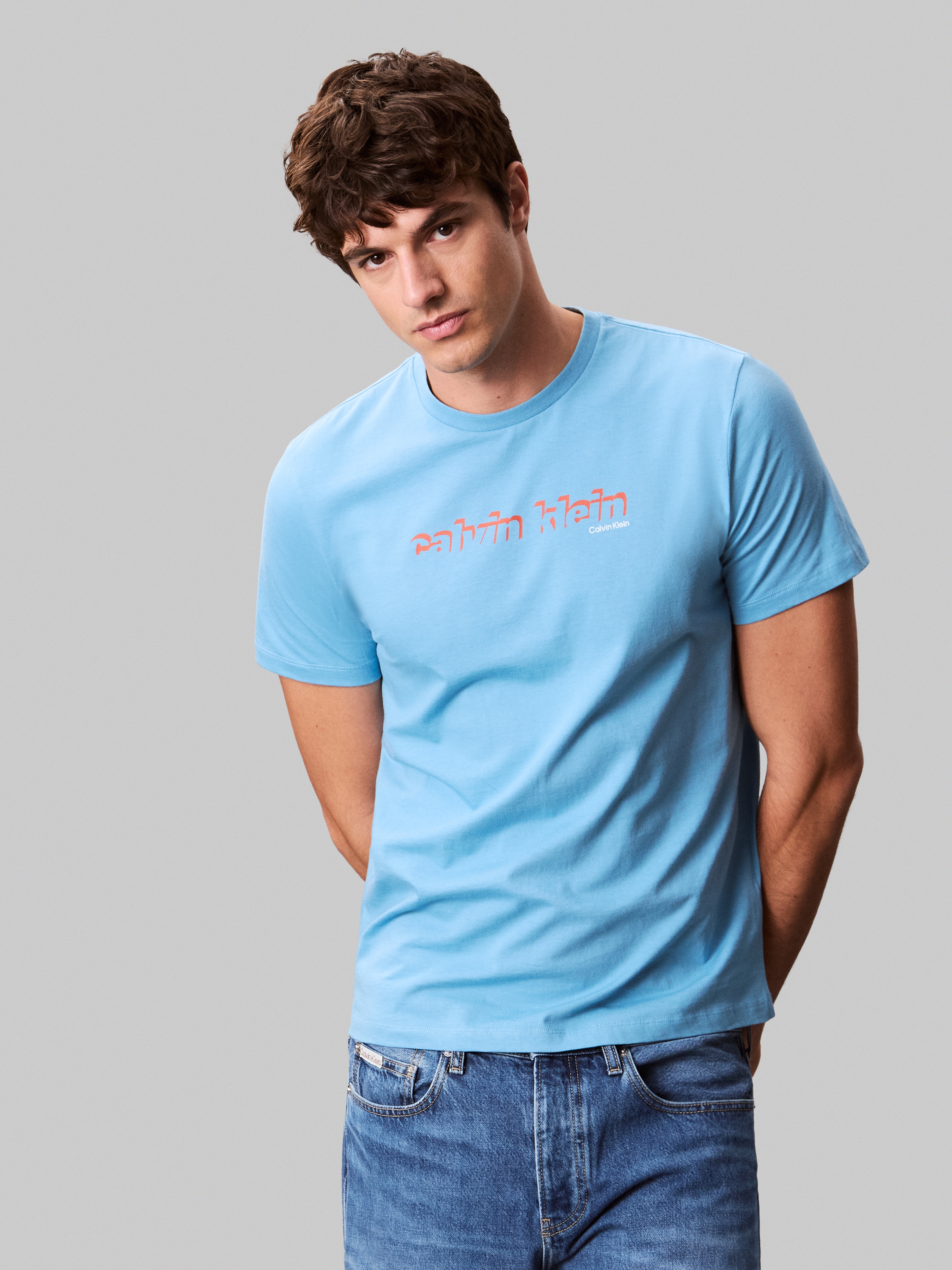 Calvin Klein Jeans T-Shirt "SS 30s E CLVN LN 3D", Mit Rundhalsausschnitt günstig online kaufen