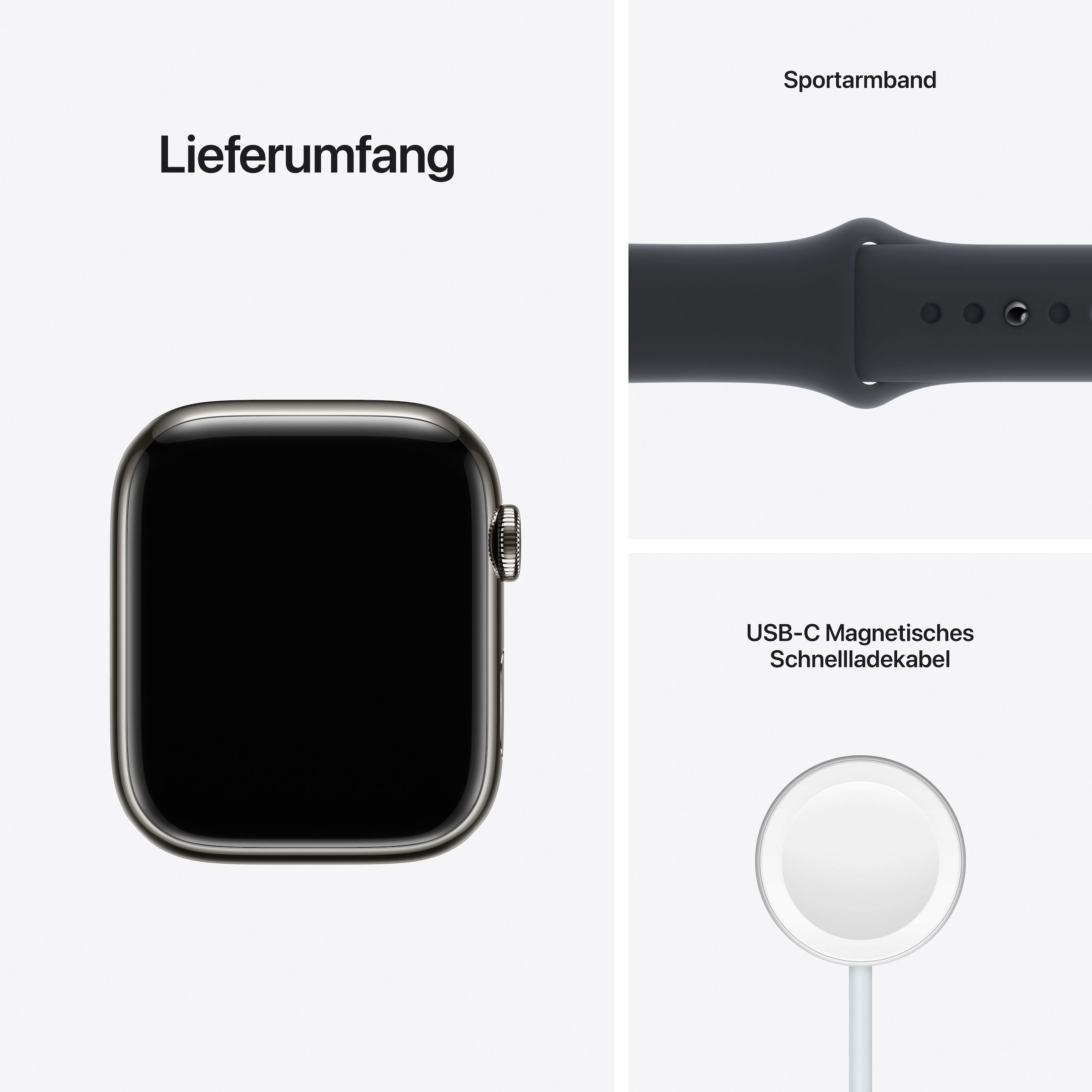 Apple Smartwatch GPS + Cellular, | Series »Watch BAUR OS (Watch 7 45mm«, 8)