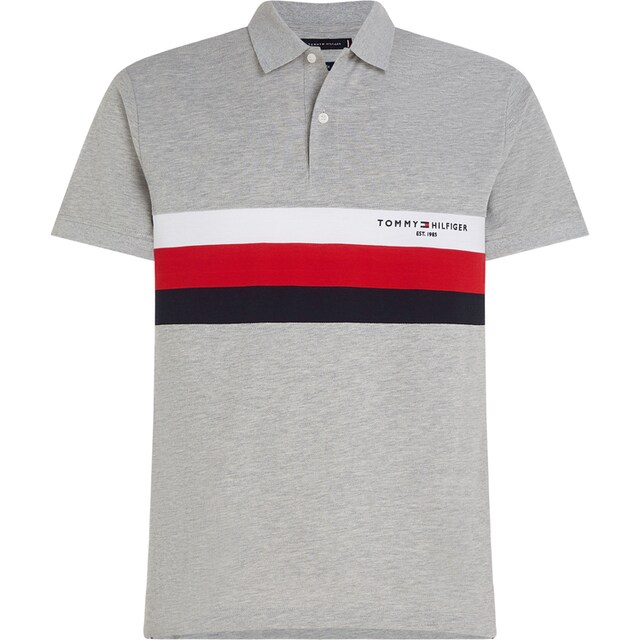 Tommy Hilfiger Poloshirt »CHEST COLOURBLOCK SLIM POLO«, mit Colorblocking  in TH Logofarben ▷ für | BAUR