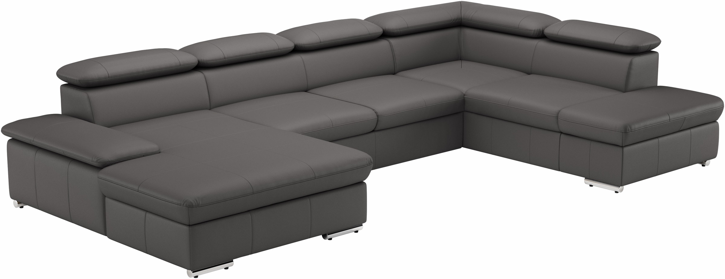 Thumbnail - sit&more Wohnlandschaft "Valantine U-Form, B: 349 cm" mit Arm- & Kopfteilverstellung, optional mit Bettfunktion