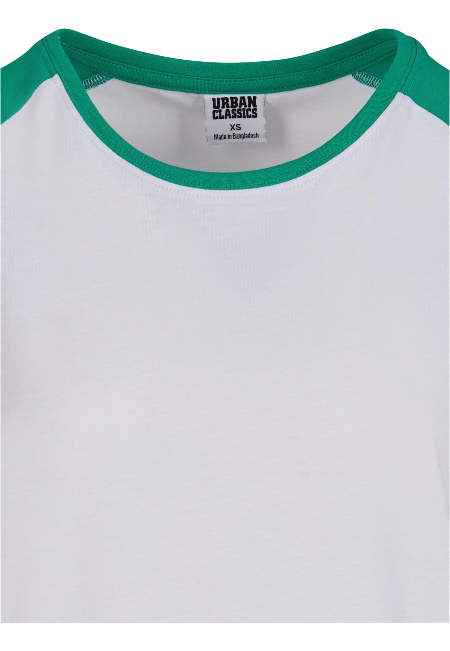 URBAN CLASSICS Kurzarmshirt »Urban Classics Damen Ladies Contrast Raglan Tee«, (1 tlg.)