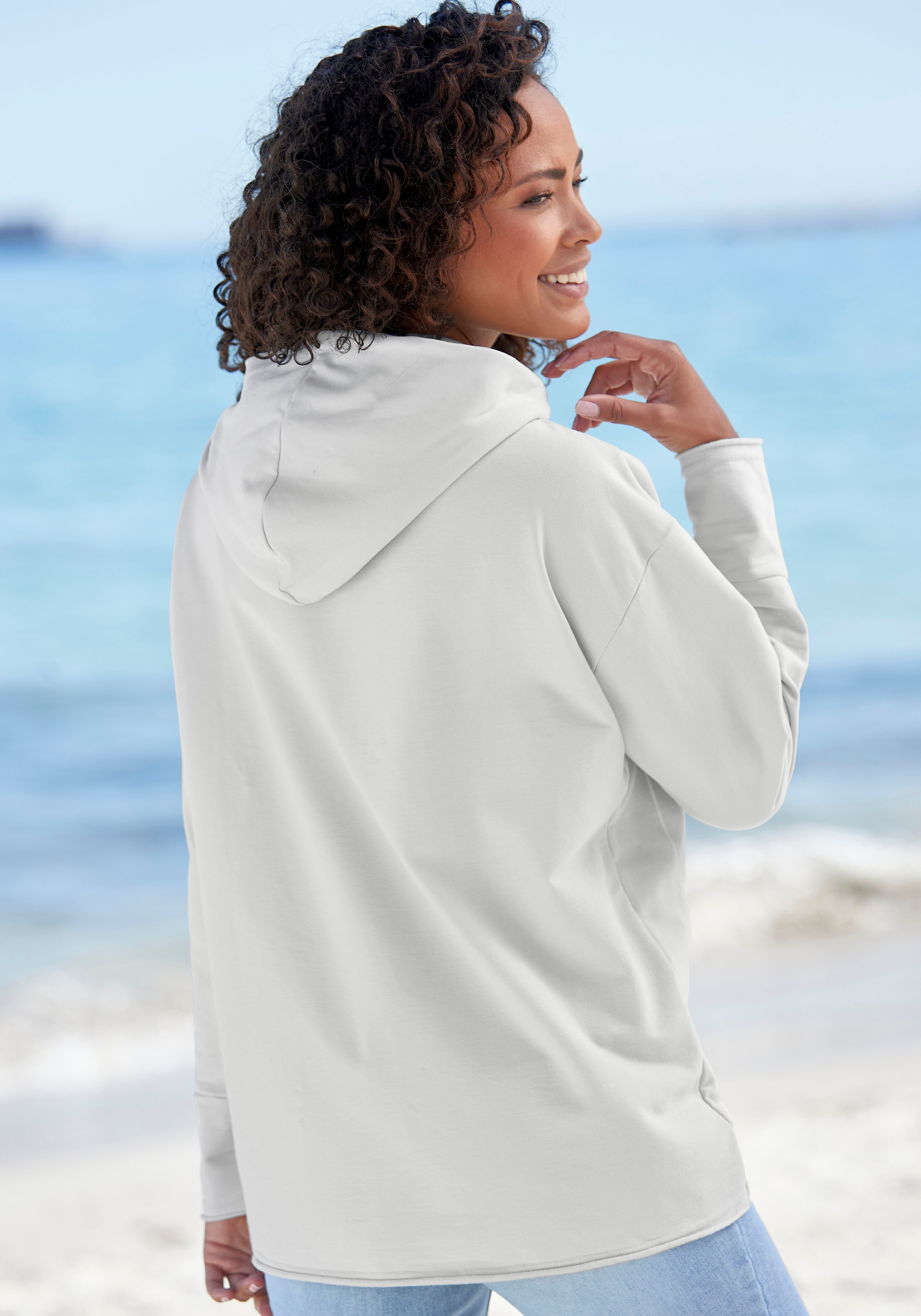 Sweat à capuche Elbsand Dea Vert clair XL 2