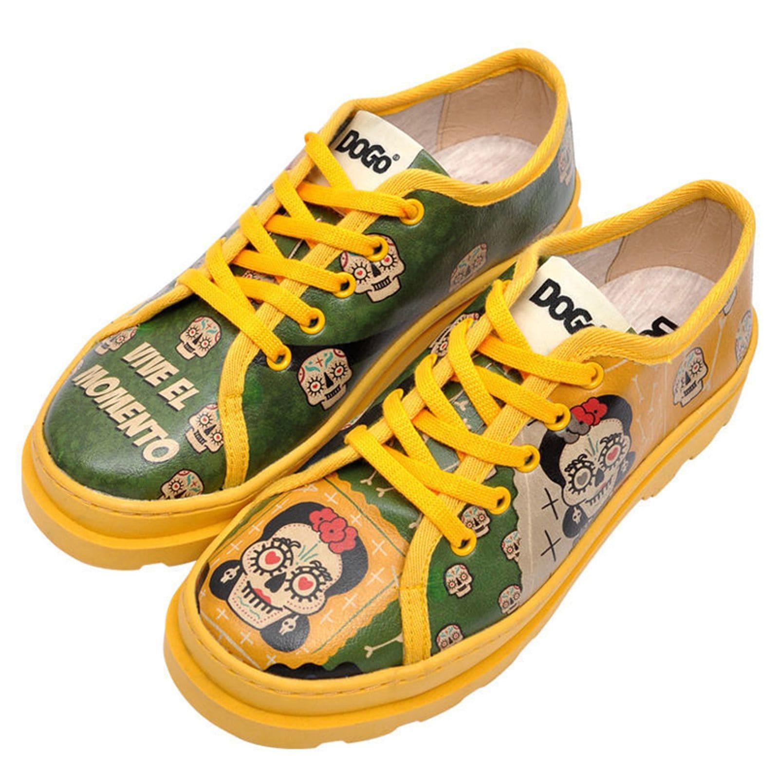 DOGO Schnürschuh "Sugar Skull", Vegan günstig online kaufen