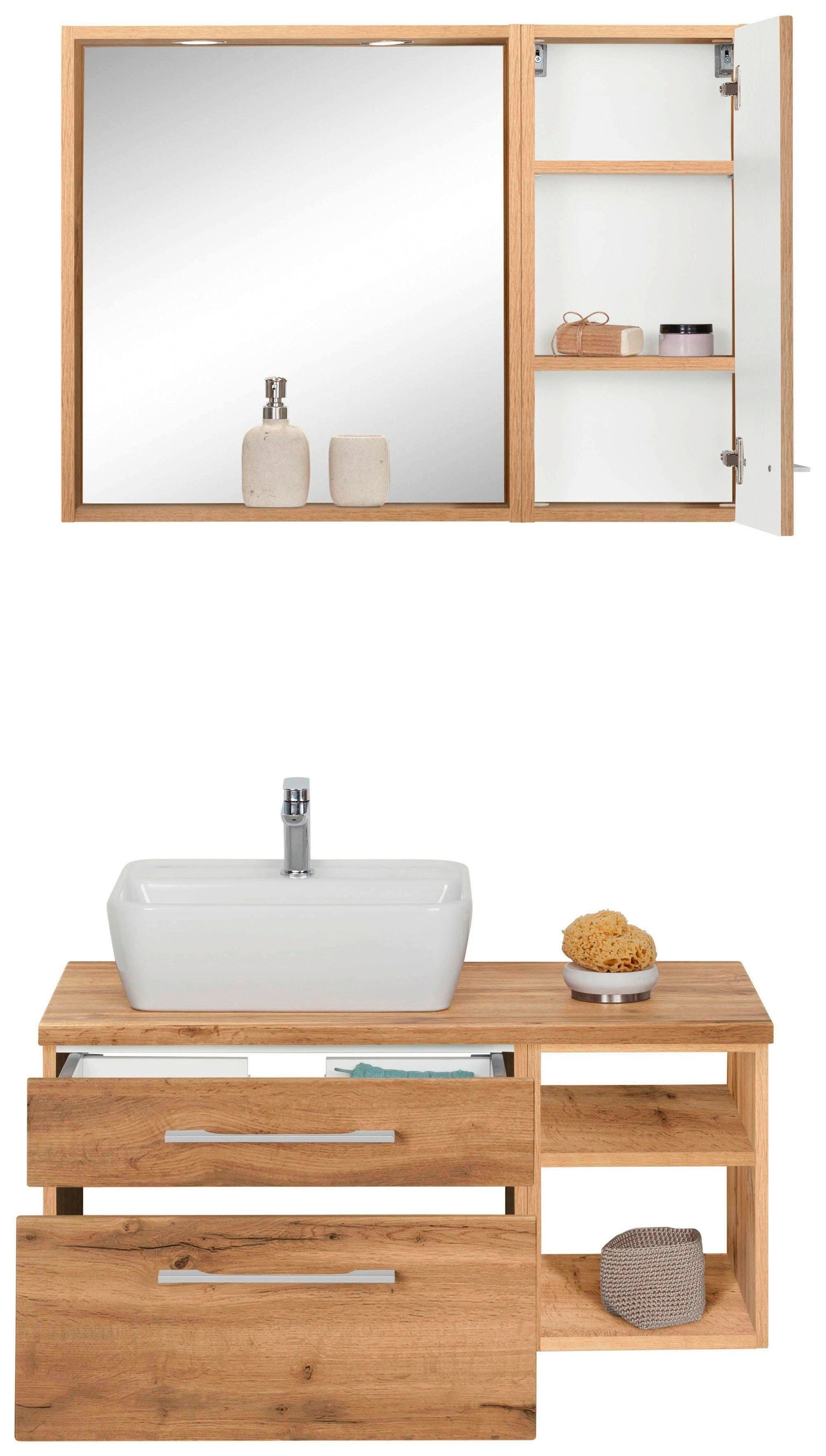 welltime Badmöbel-Set »Davos« 3 Stk. tlg.
