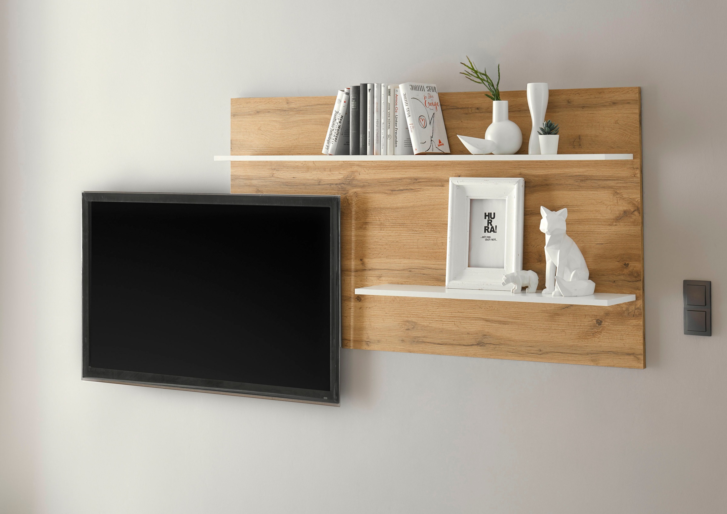 Home affaire Wandregal "City/Giron, modernes Wandboard, Wandhalter mit Abla günstig online kaufen