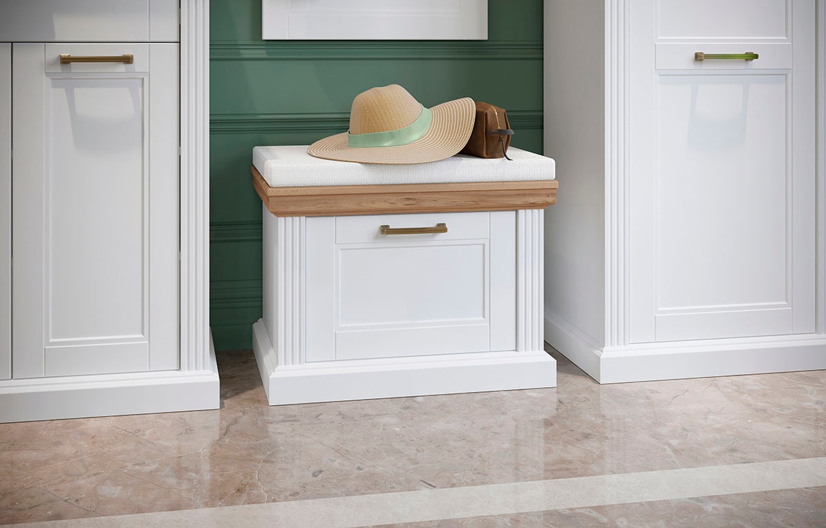 Home affaire Schuhschrank "Tara", (H/B/T): 51/65/38cm), Hochwertig UV lacki günstig online kaufen