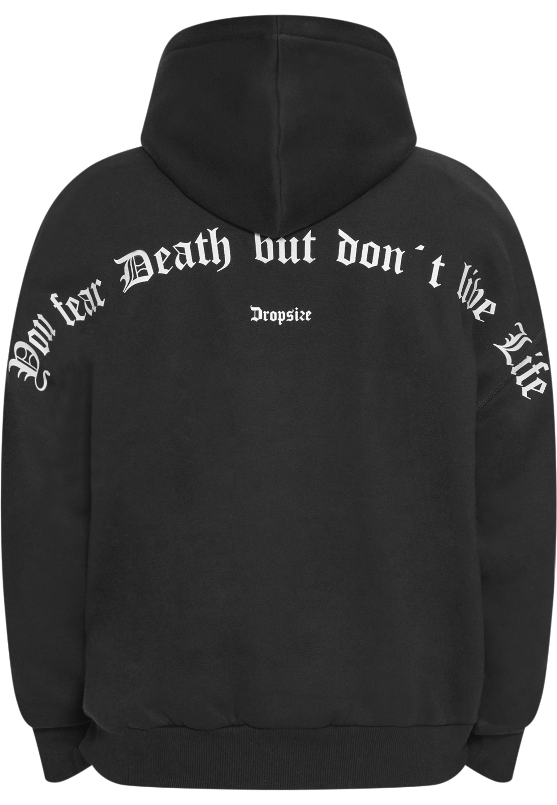Dropsize Kapuzenpullover "Dropsize Dropsize Heavy Oversize Fear Death Hoodi günstig online kaufen