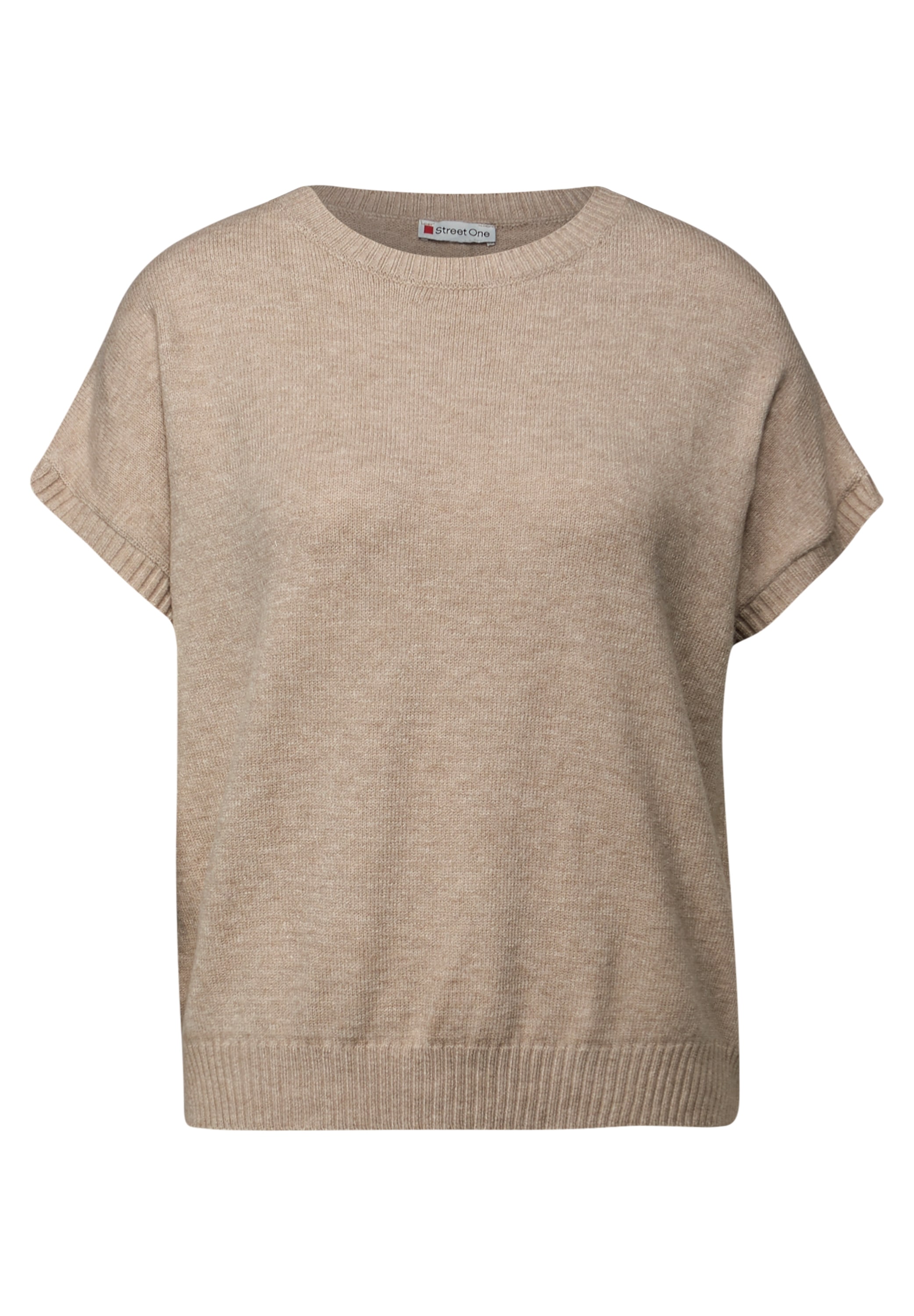 STREET ONE Kurzarmpullover, aus Feinstrick