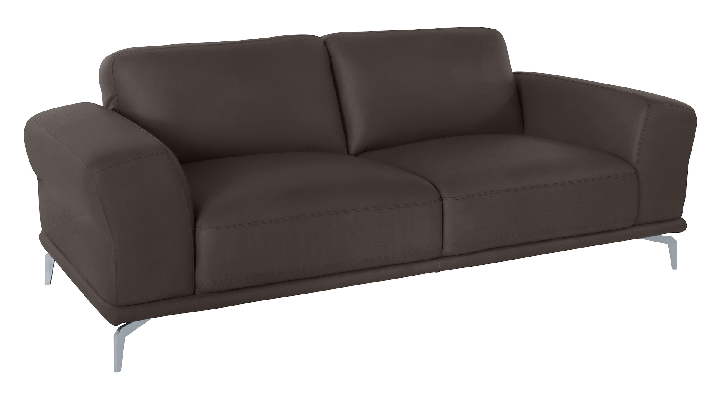 W.SCHILLIG 2,5-Sitzer »montanaa Design Sofa mit erstklassigem Sitzkomfort, Federkern« mit Metallfüßen in Silber matt, Breite 212 cm