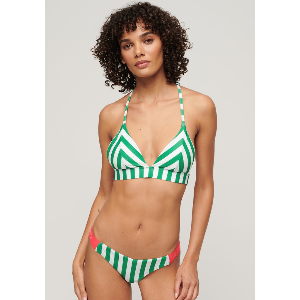 Superdry Bügel-Bikini-Top »STRIPE CHEEKY BIKINI BOTTOMS«, (Set, 2 St.)