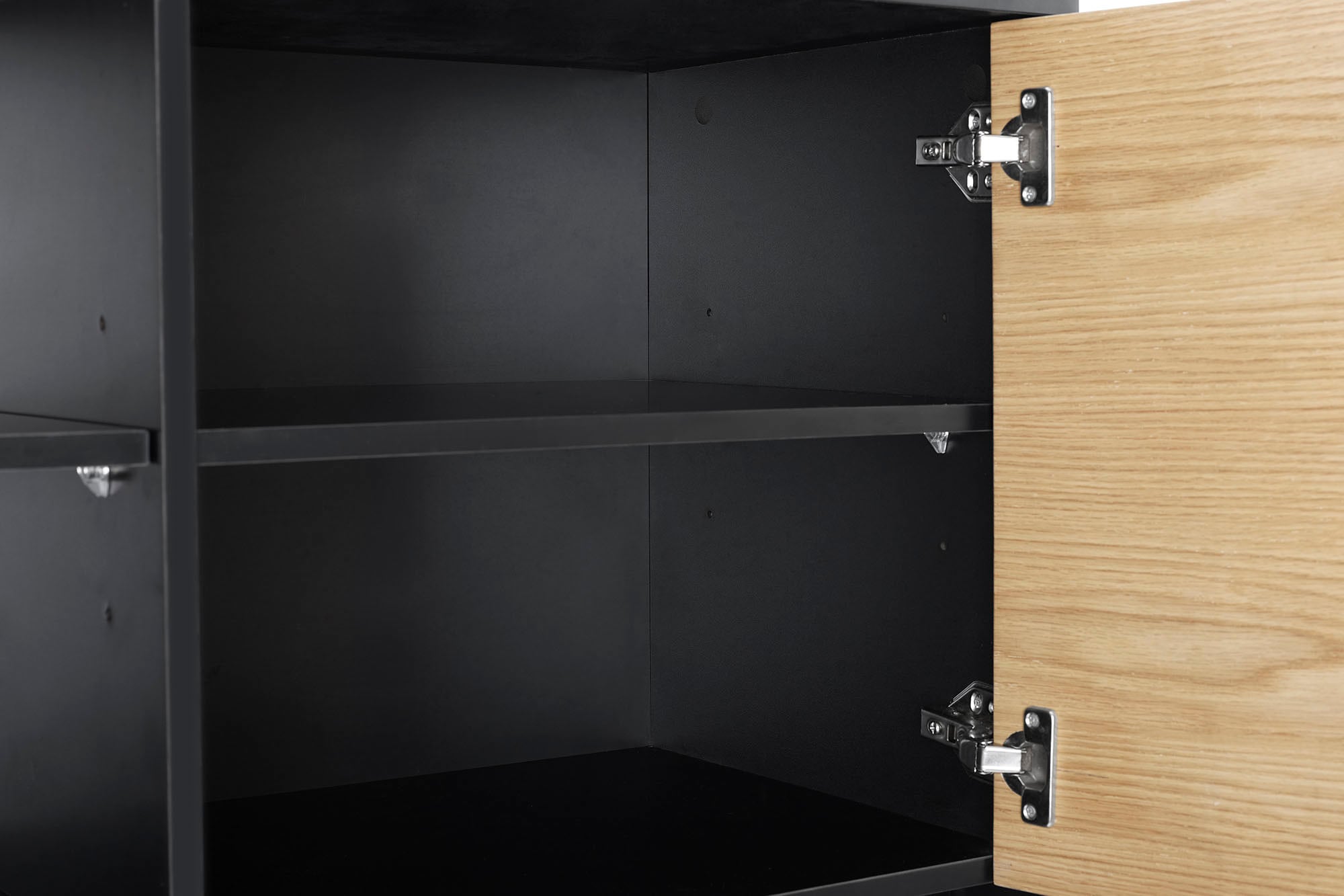 SalesFever Highboard, Stauraumschrank im Scandi Design, Breite 100 cm
