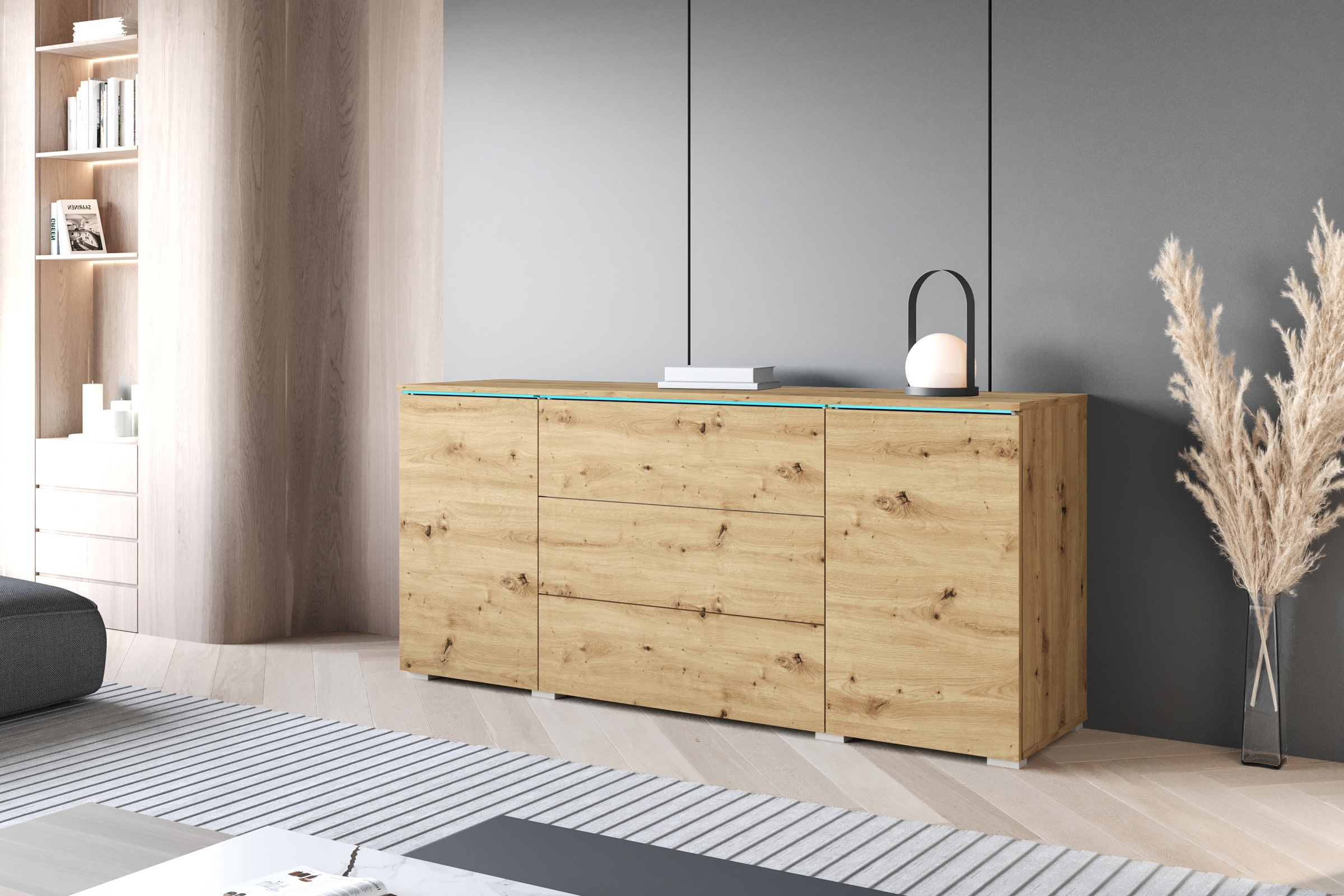 INOSIGN Sideboard "VERA", moderne grifflose Kommode Breite 150 cm, Einlegeb günstig online kaufen