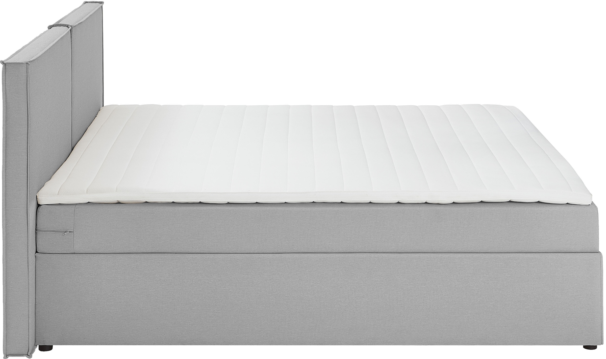 ATLANTIC home collection Boxbett »NIKITA«, bodentiefes Bett, wahlweise mit Matratze und Topper