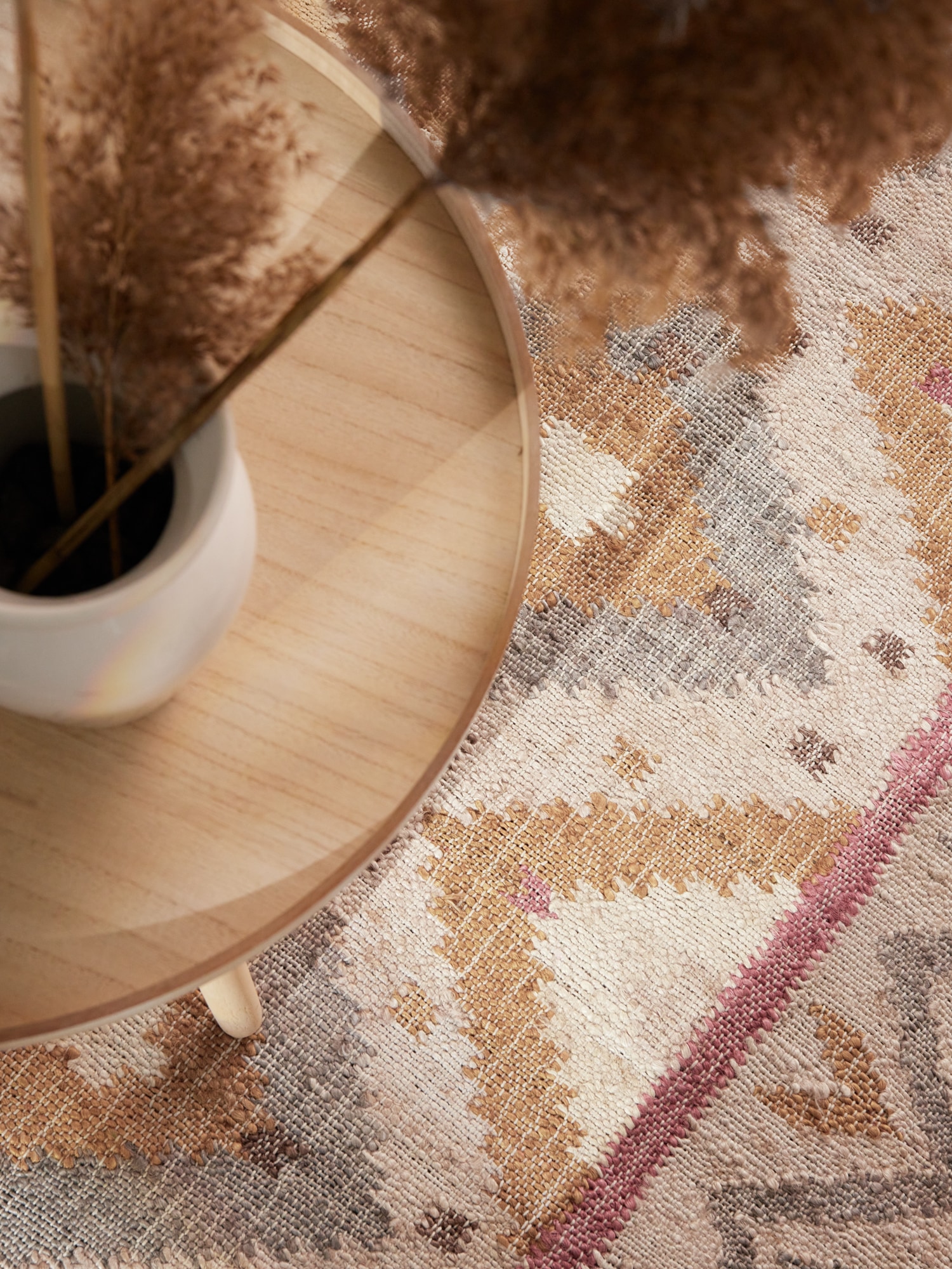 ELLE DECORATION Teppich »Kelim Imani« rechteckig 3 mm Höhe Jute, Baumwolle, Natur, Handgewebt, Kelim, orientalisch, Boho